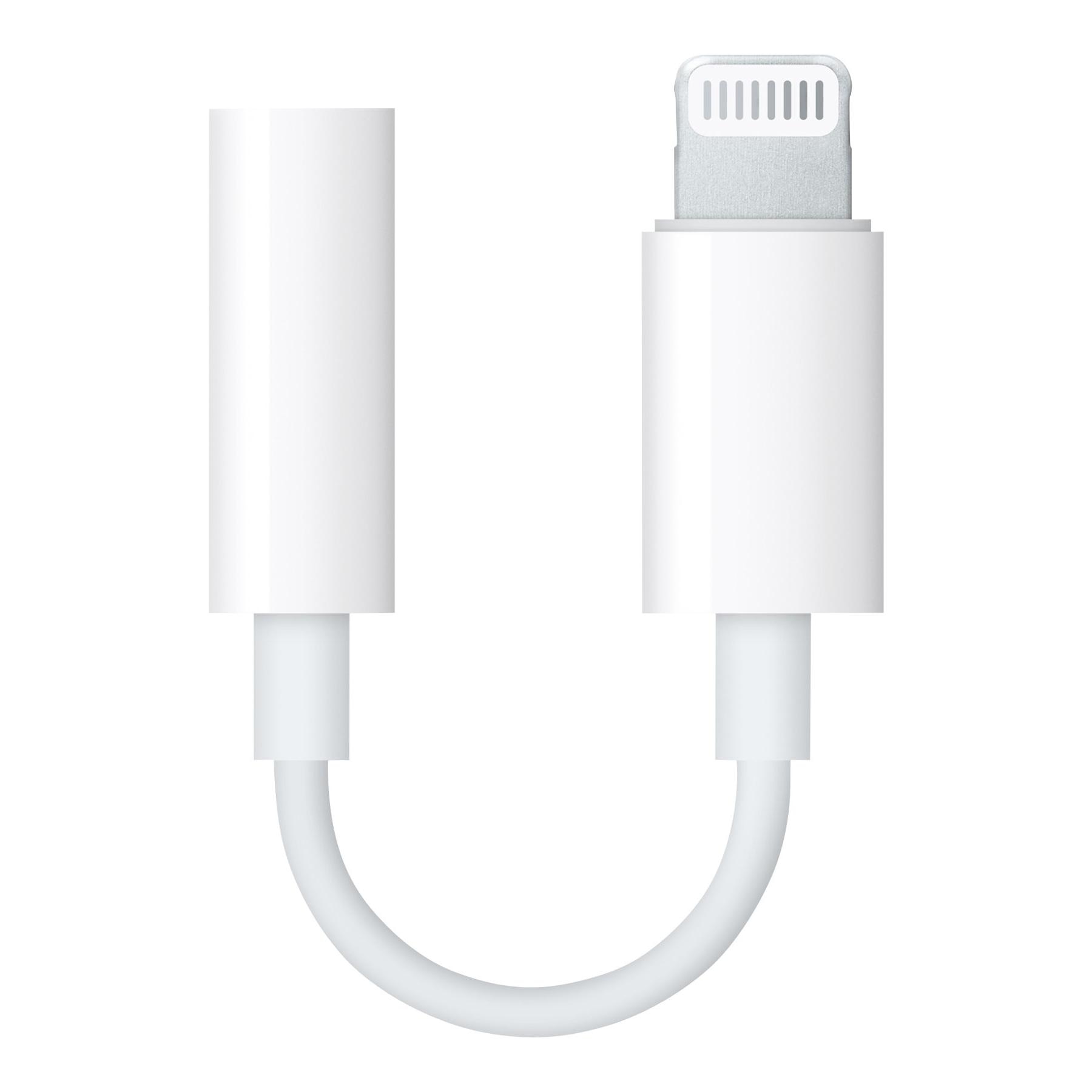 Adaptateur casque Lightning vers 3,5mm Lightning Blanc