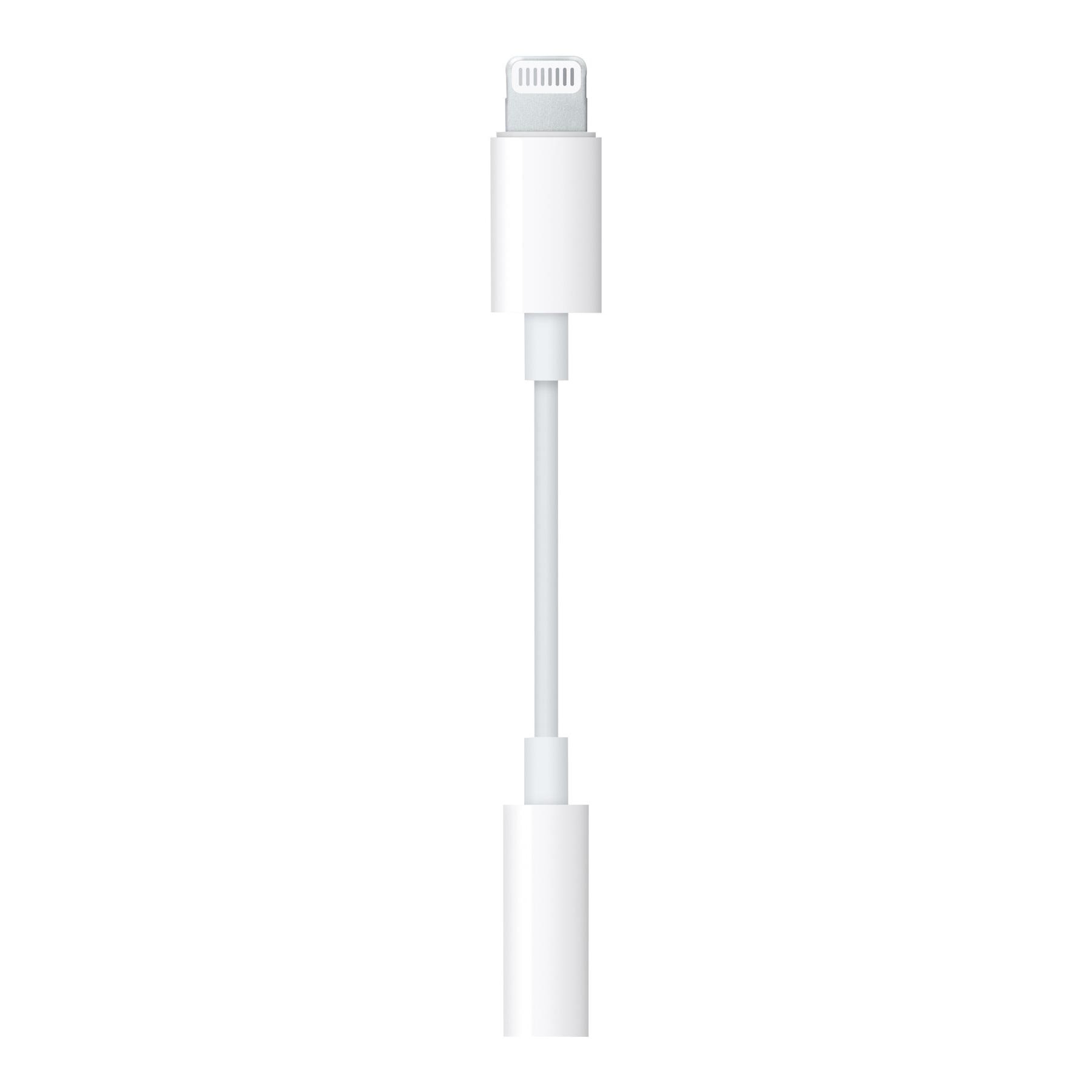 Adaptateur casque Lightning vers 3,5mm Lightning Blanc