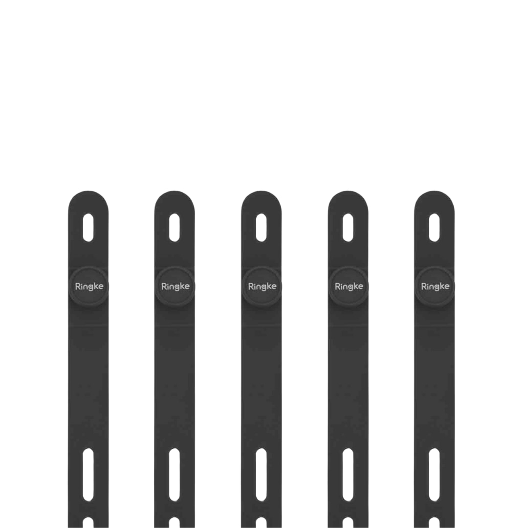 Silicone Cable Tie (5 pièces) Black