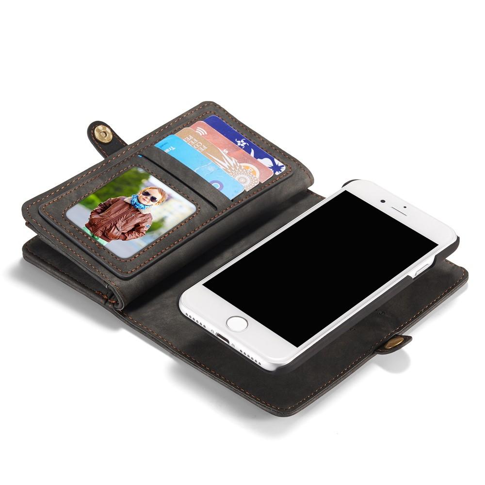 Étui portefeuille multi-cartes iPhone SE (2022), gris