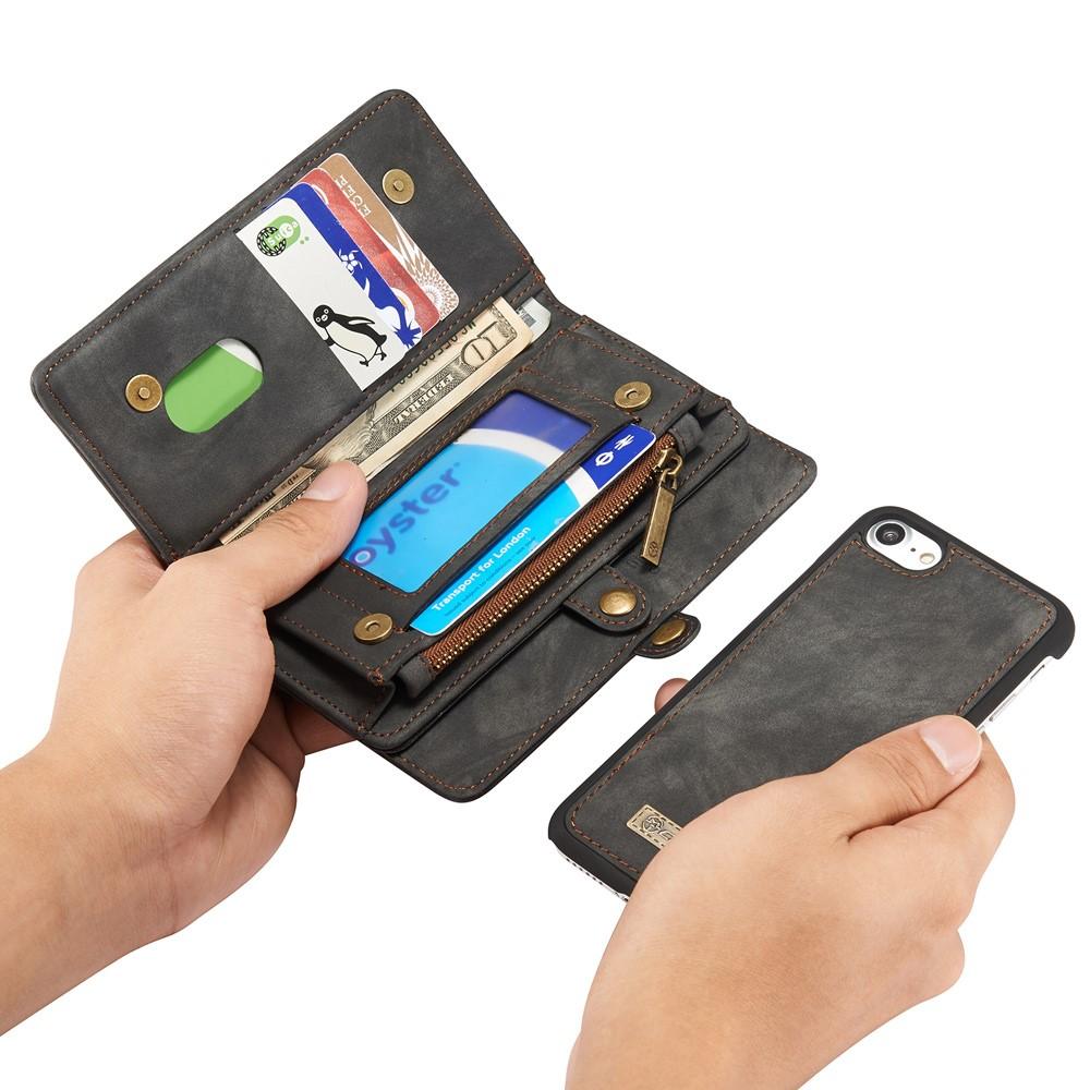 Étui portefeuille multi-cartes iPhone 7, Gris