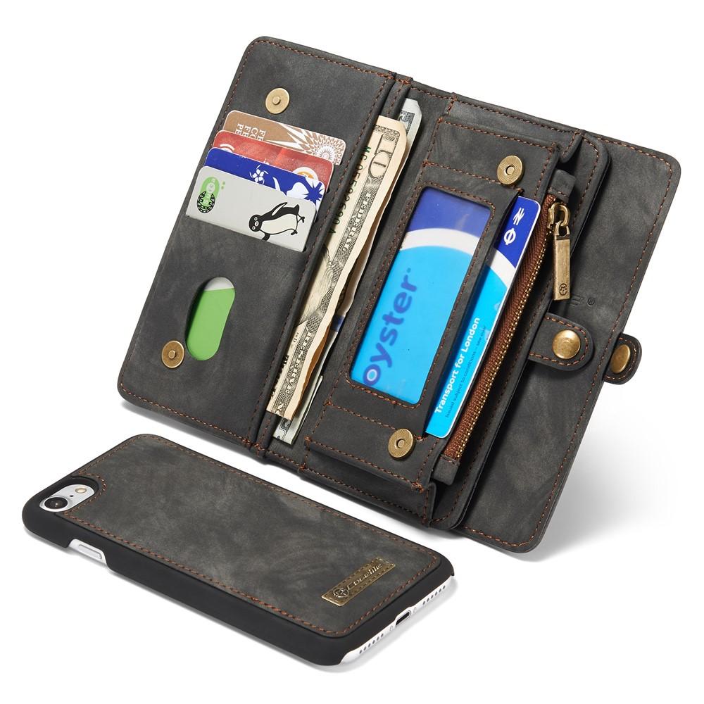 Étui portefeuille multi-cartes iPhone SE (2022), gris