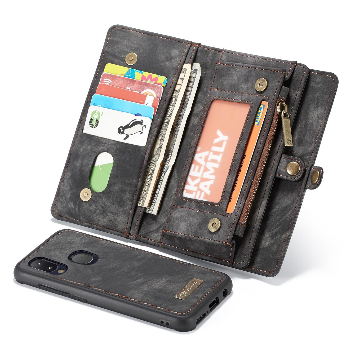 Étui portefeuille multi-cartes Samsung Galaxy A20e, Gris