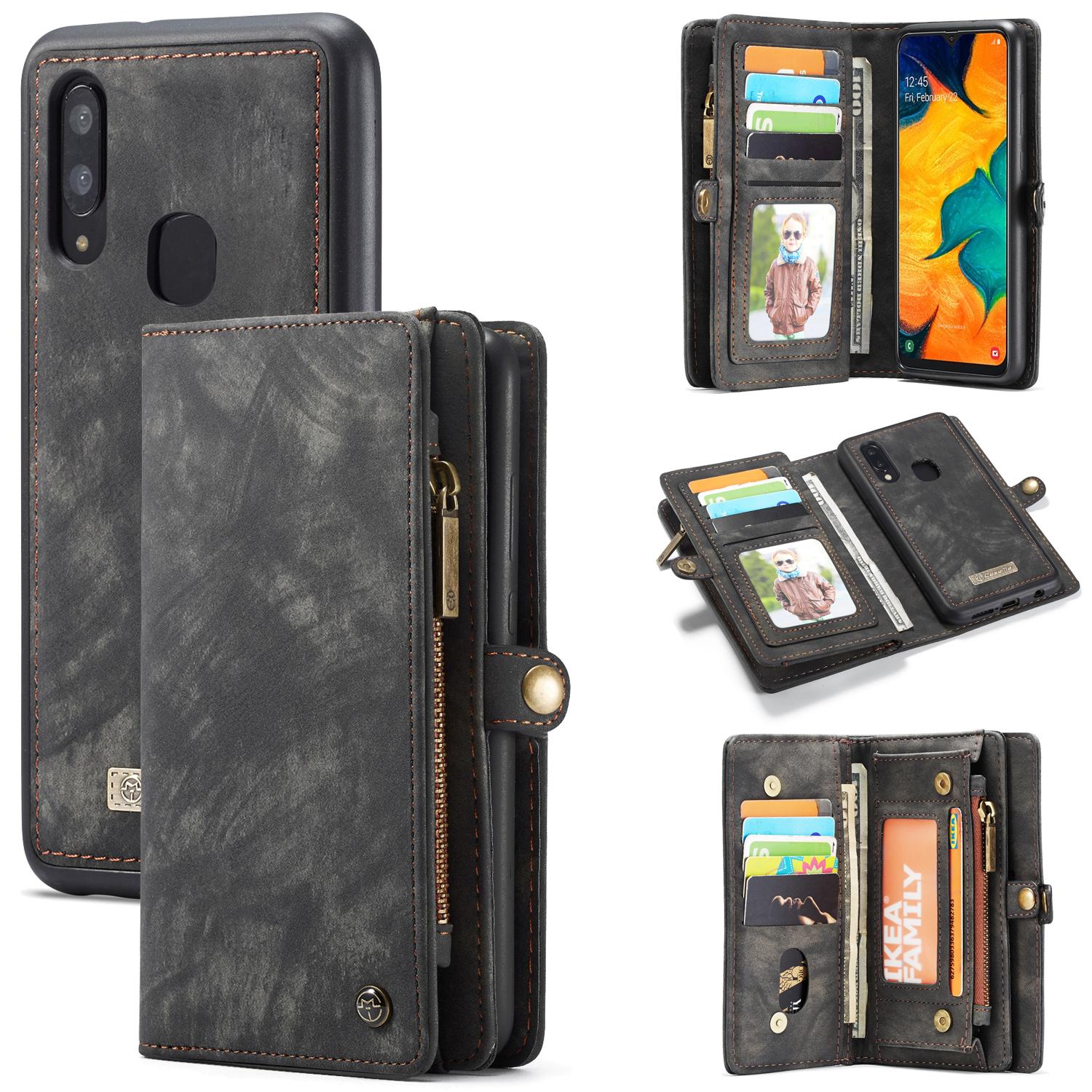 Étui portefeuille multi-cartes Samsung Galaxy A40, Gris