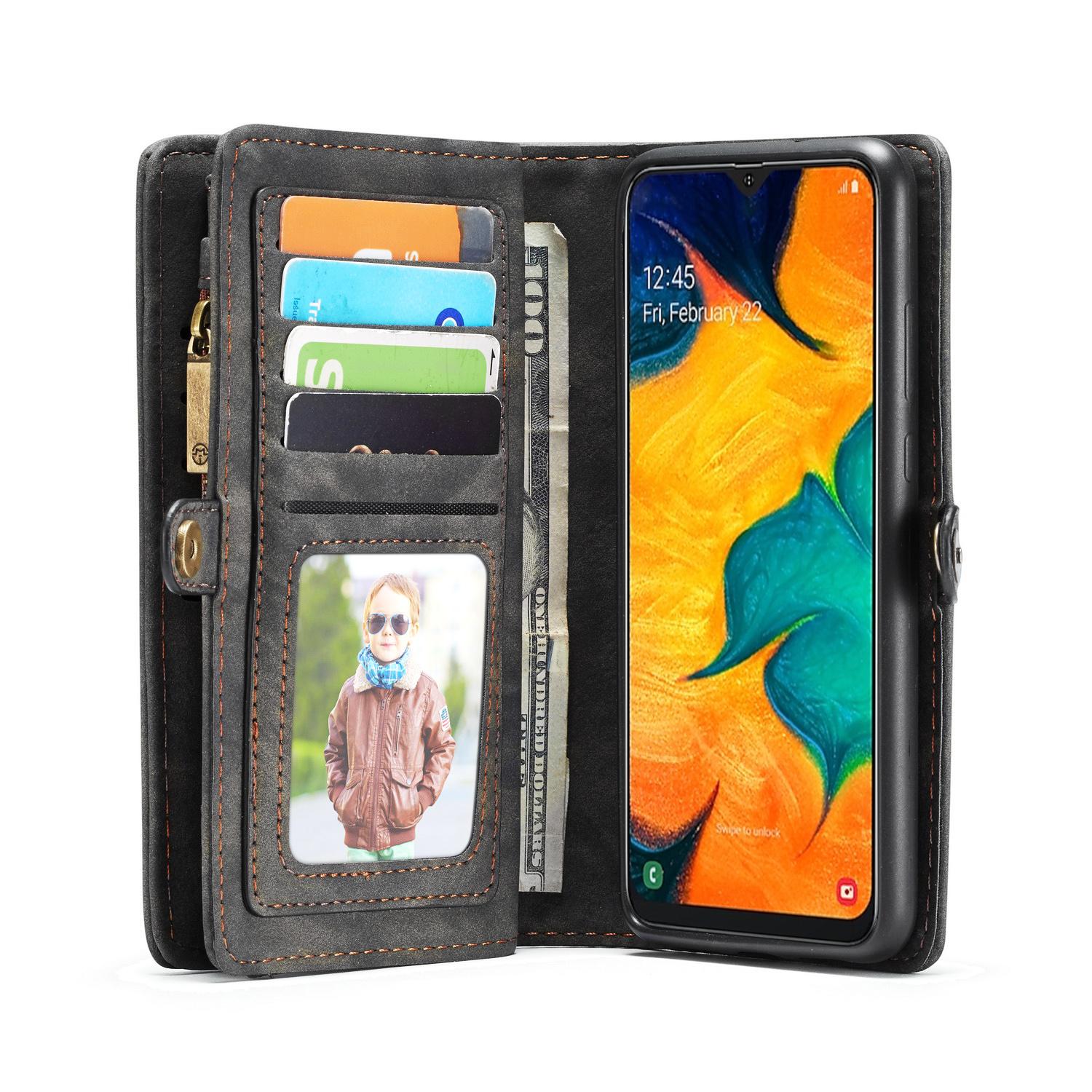 Étui portefeuille multi-cartes Samsung Galaxy A40, Gris
