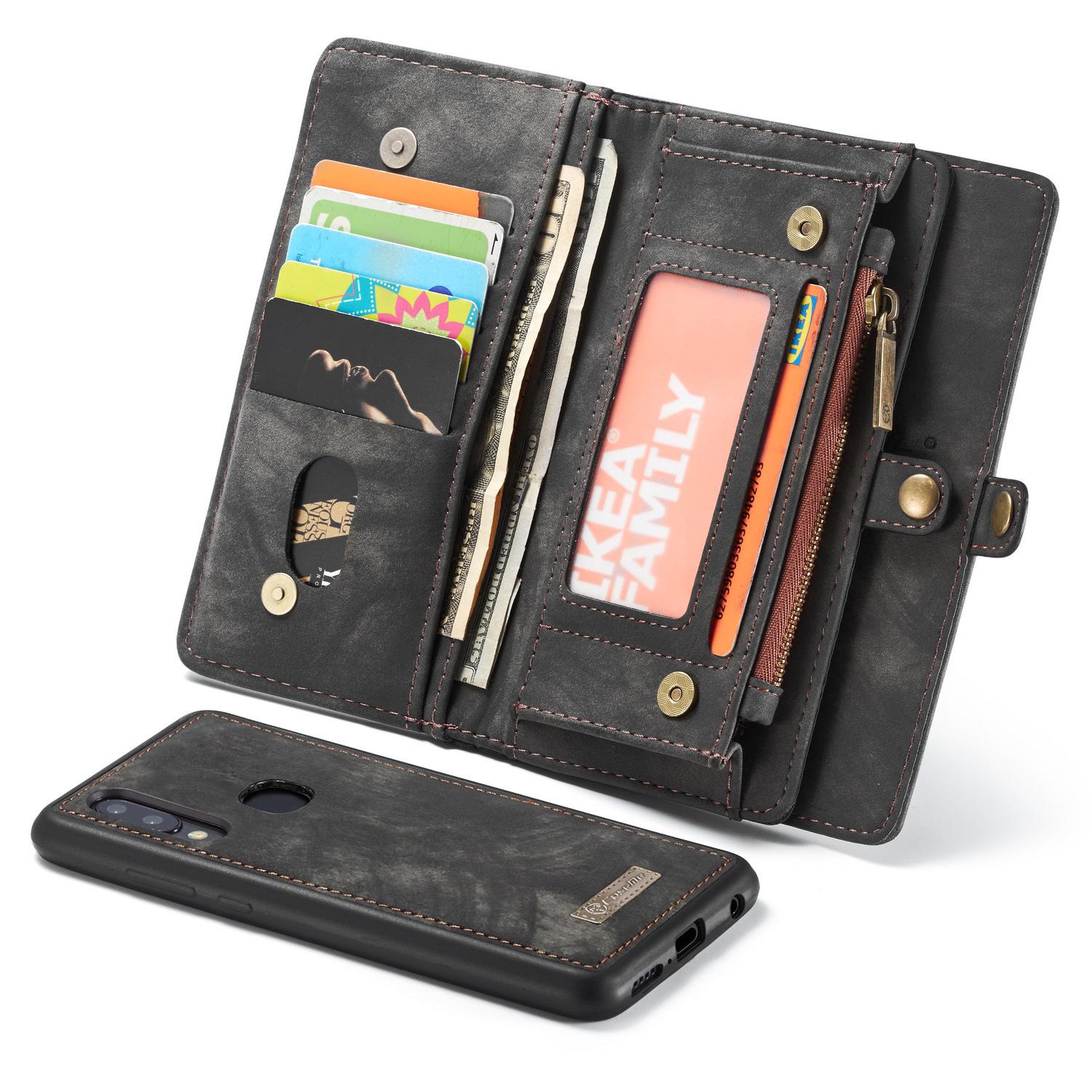 Étui portefeuille multi-cartes Samsung Galaxy A40, Gris