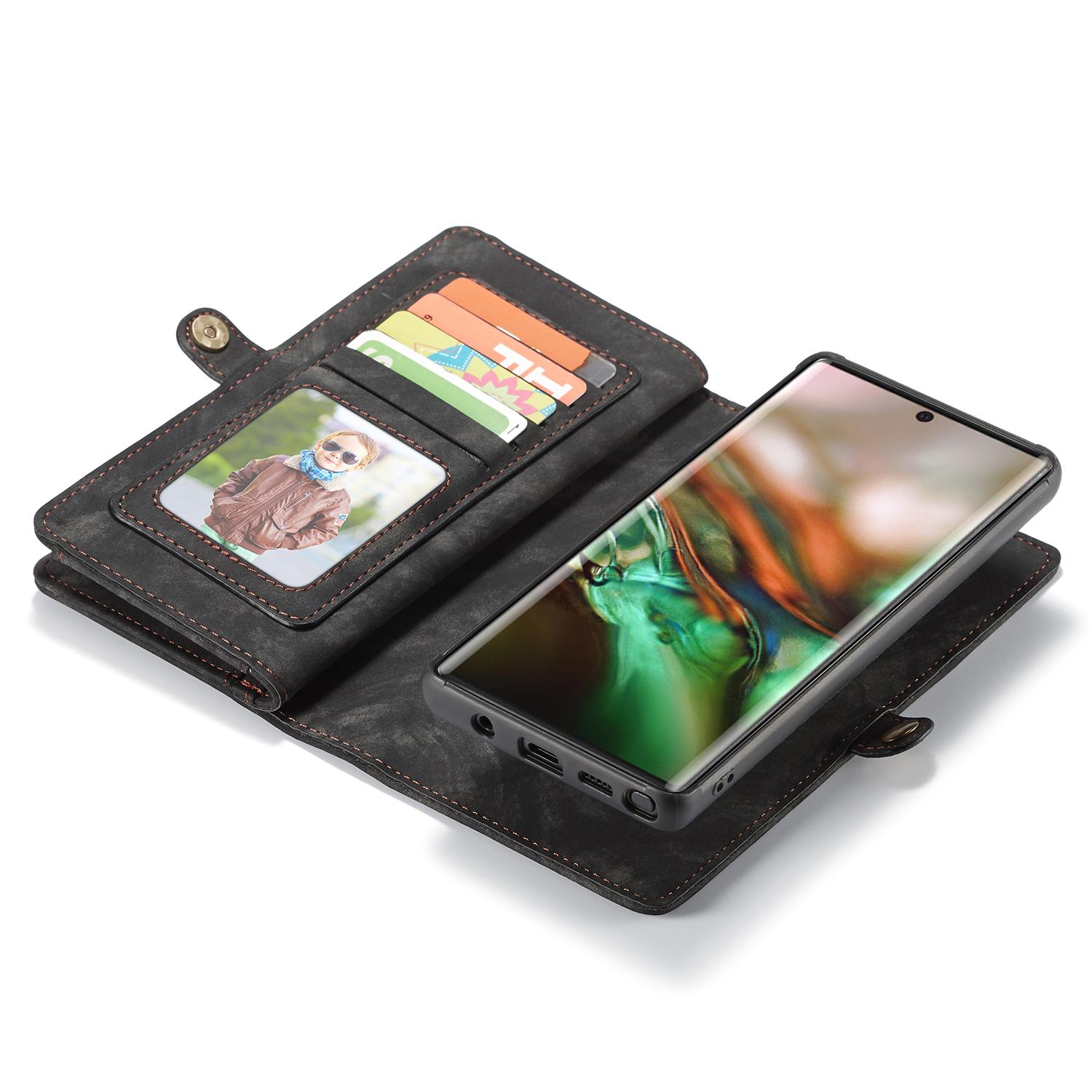 Étui portefeuille multi-cartes Samsung Galaxy Note 10 Plus, Gris