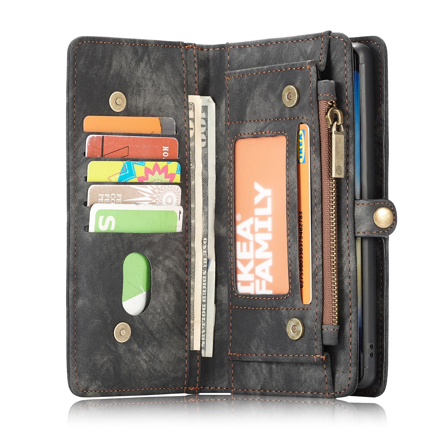Étui portefeuille multi-cartes Samsung Galaxy Note 10 Plus, Gris