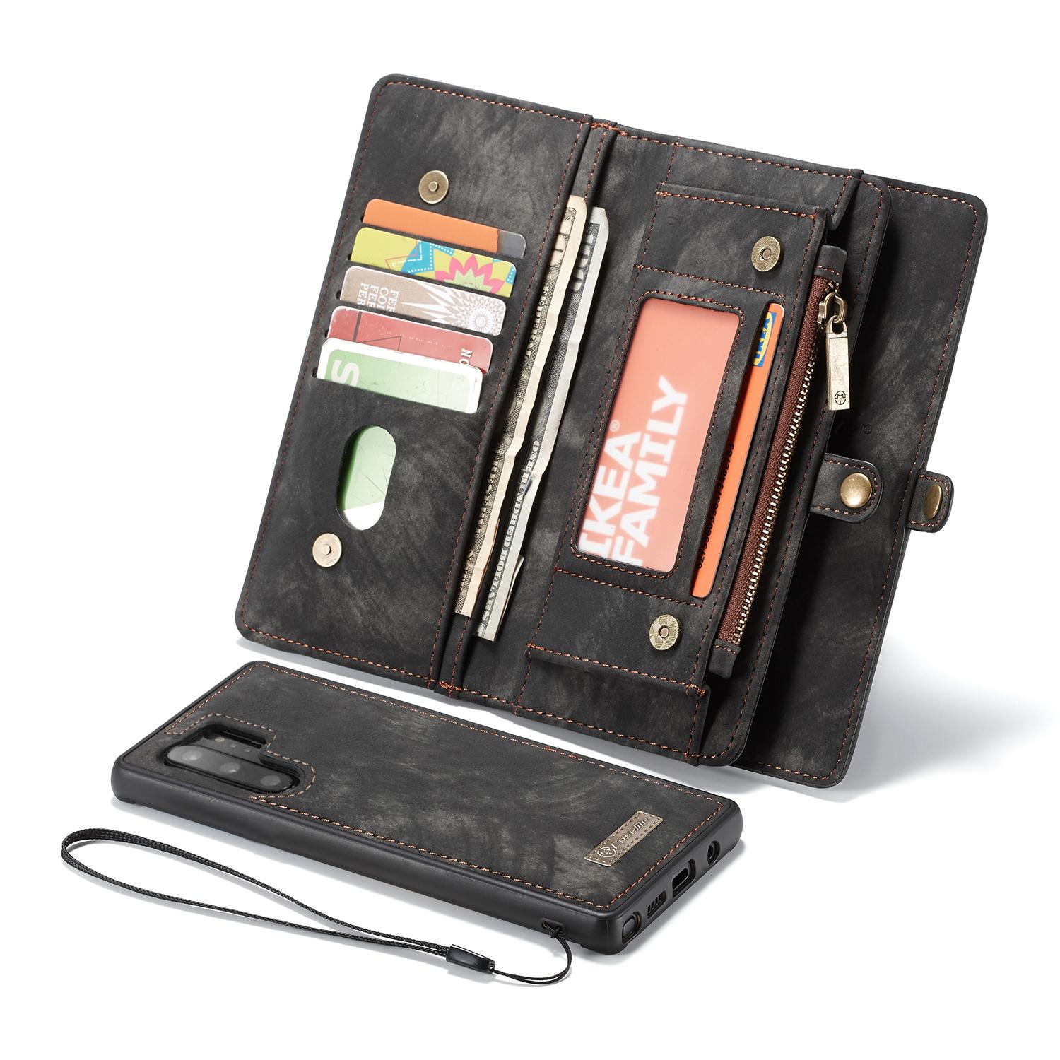 Étui portefeuille multi-cartes Samsung Galaxy Note 10 Plus, Gris