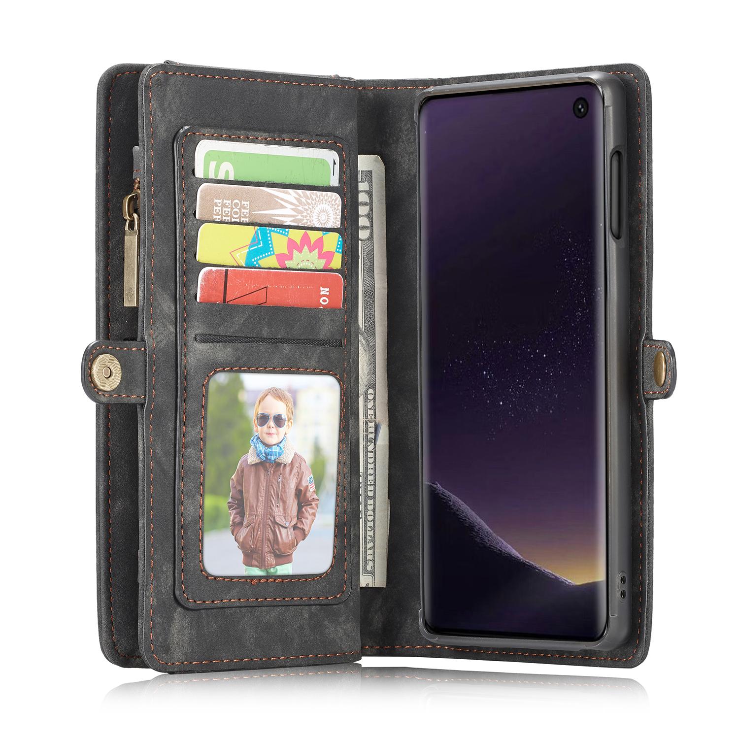 Étui portefeuille multi-cartes Samsung Galaxy S10e Gris