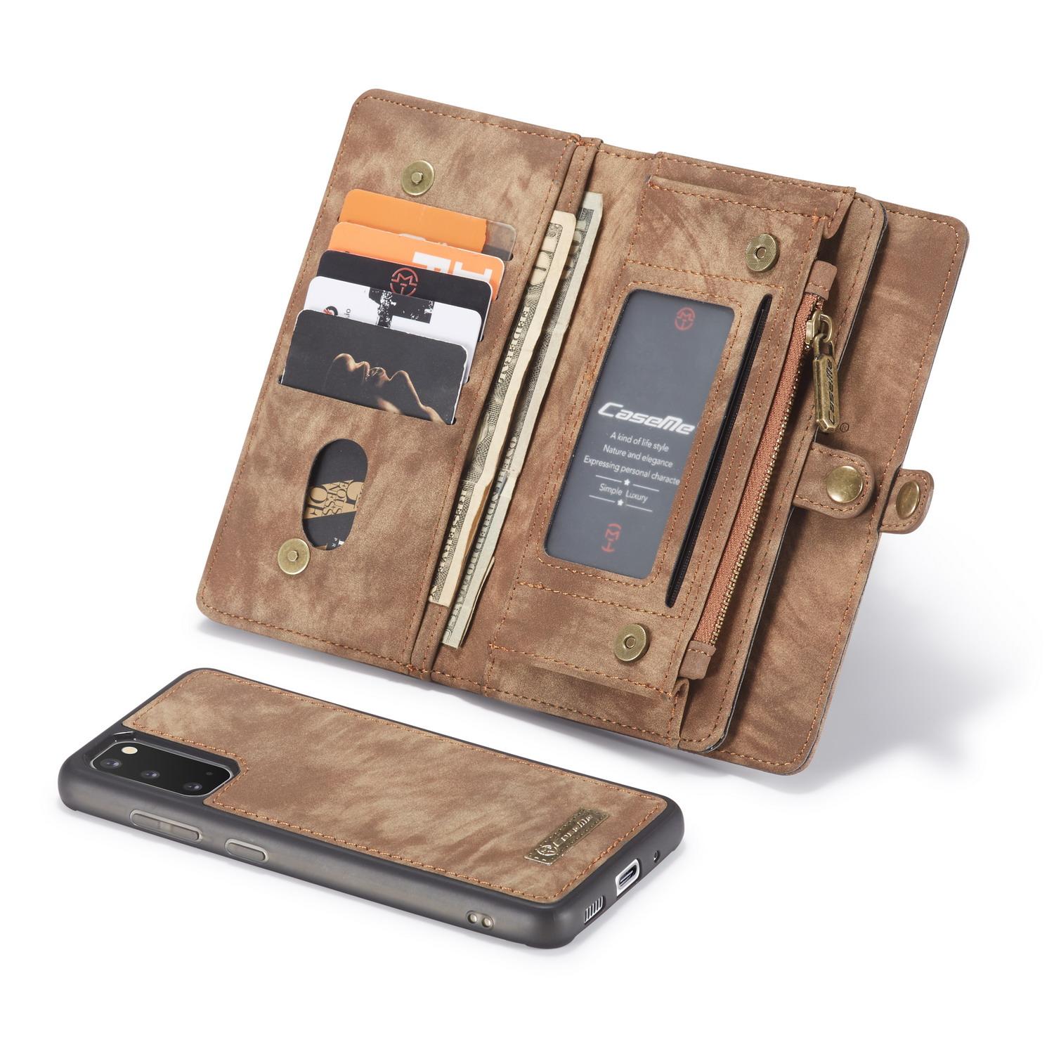 Étui portefeuille multi-cartes Samsung Galaxy S20, Marron