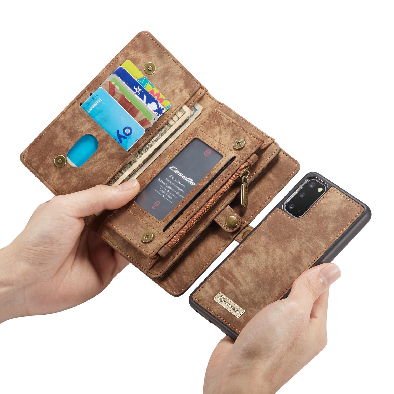 Étui portefeuille multi-cartes Samsung Galaxy S20, Marron