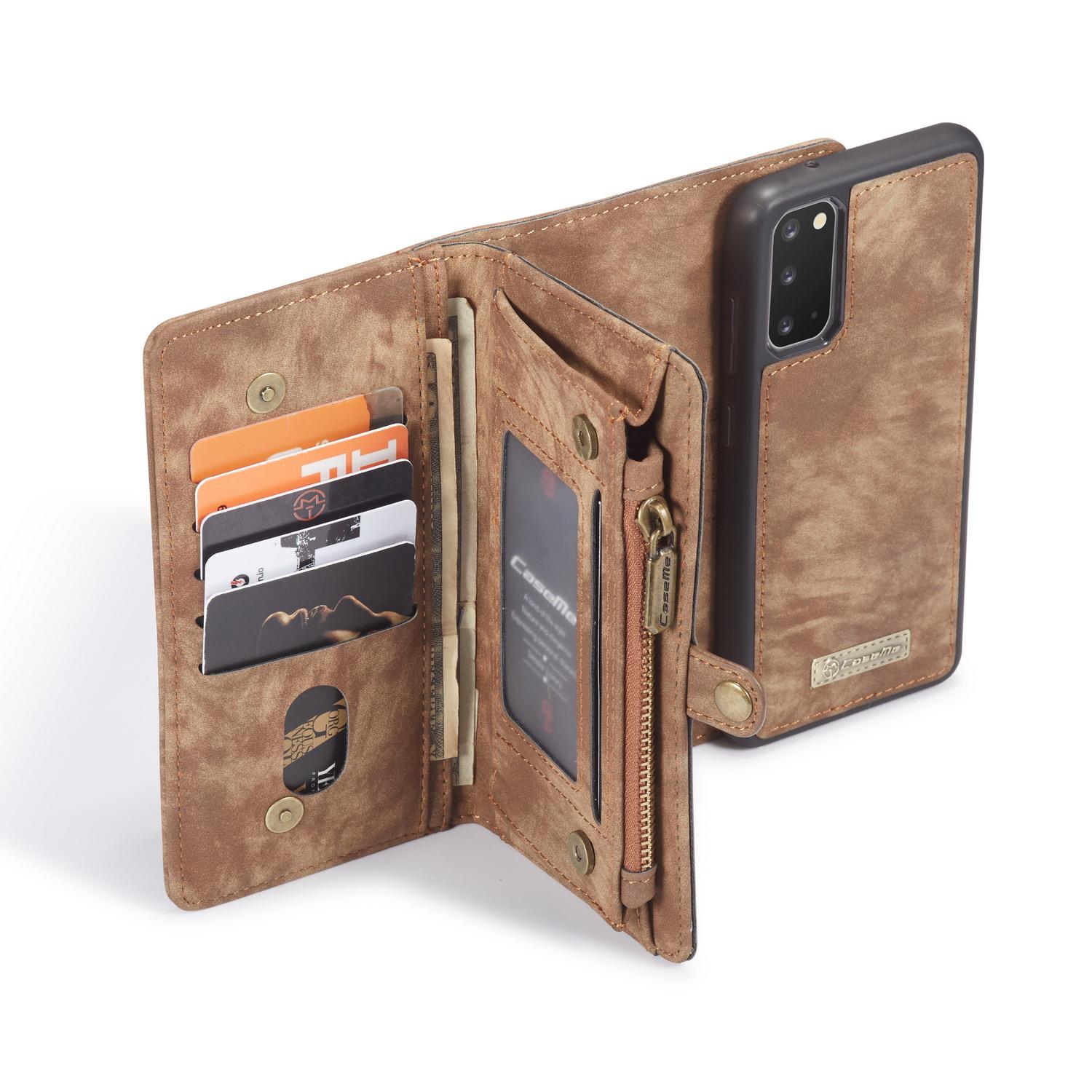 Étui portefeuille multi-cartes Samsung Galaxy S20, Marron