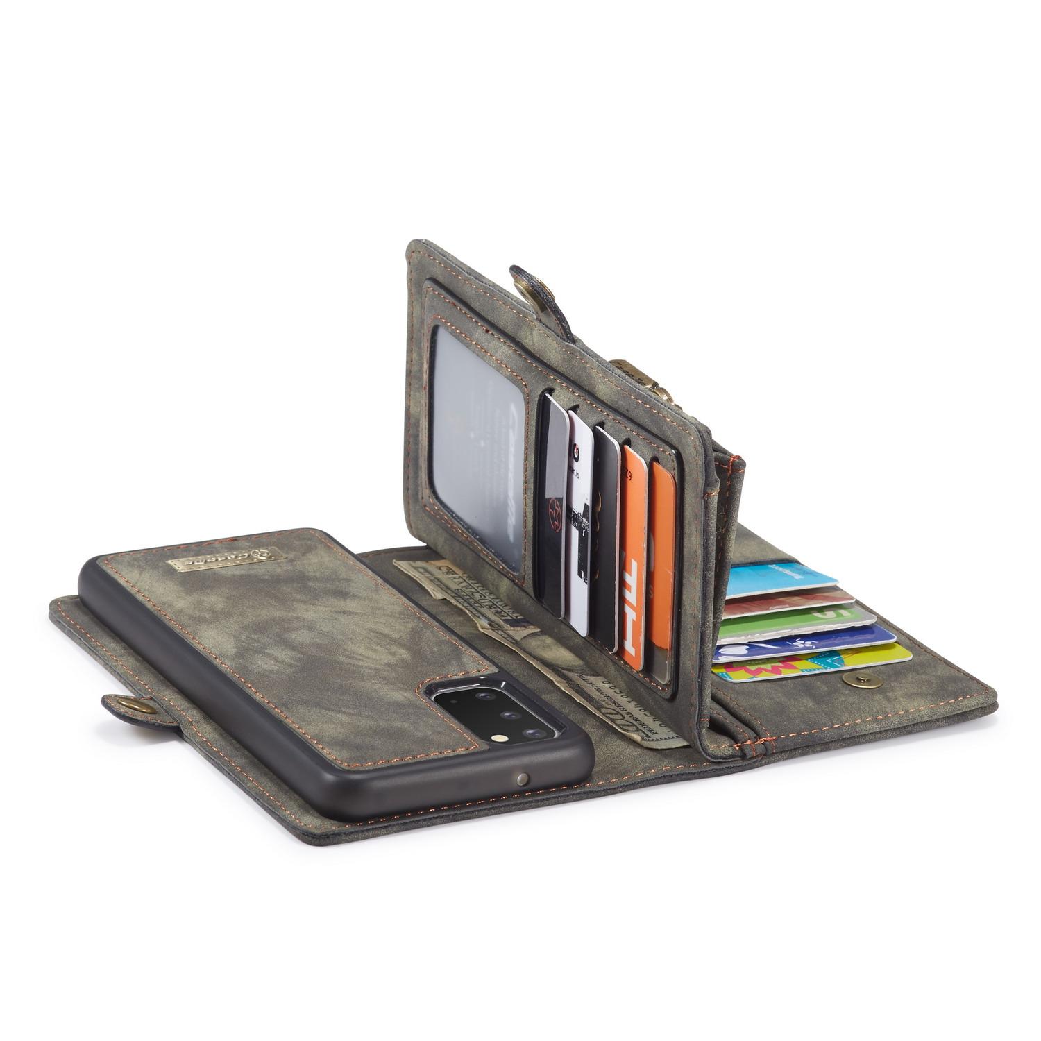 Étui portefeuille multi-cartes Samsung Galaxy S20, Gris