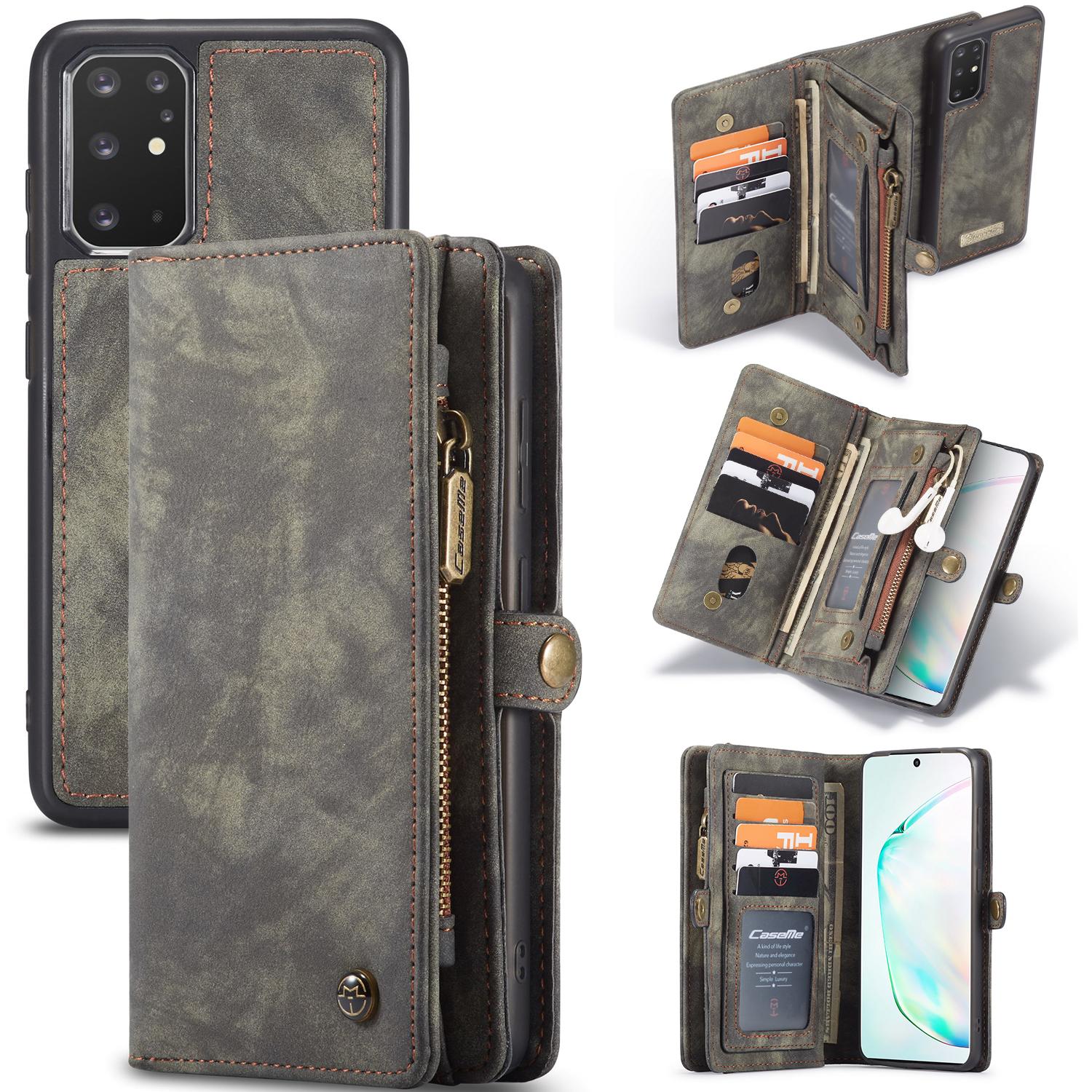 Étui portefeuille multi-cartes Samsung Galaxy S20 Plus, Gris
