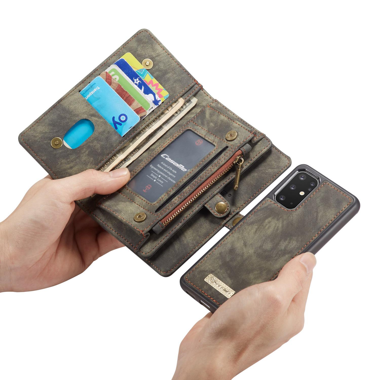 Étui portefeuille multi-cartes Samsung Galaxy S20 Plus, Gris