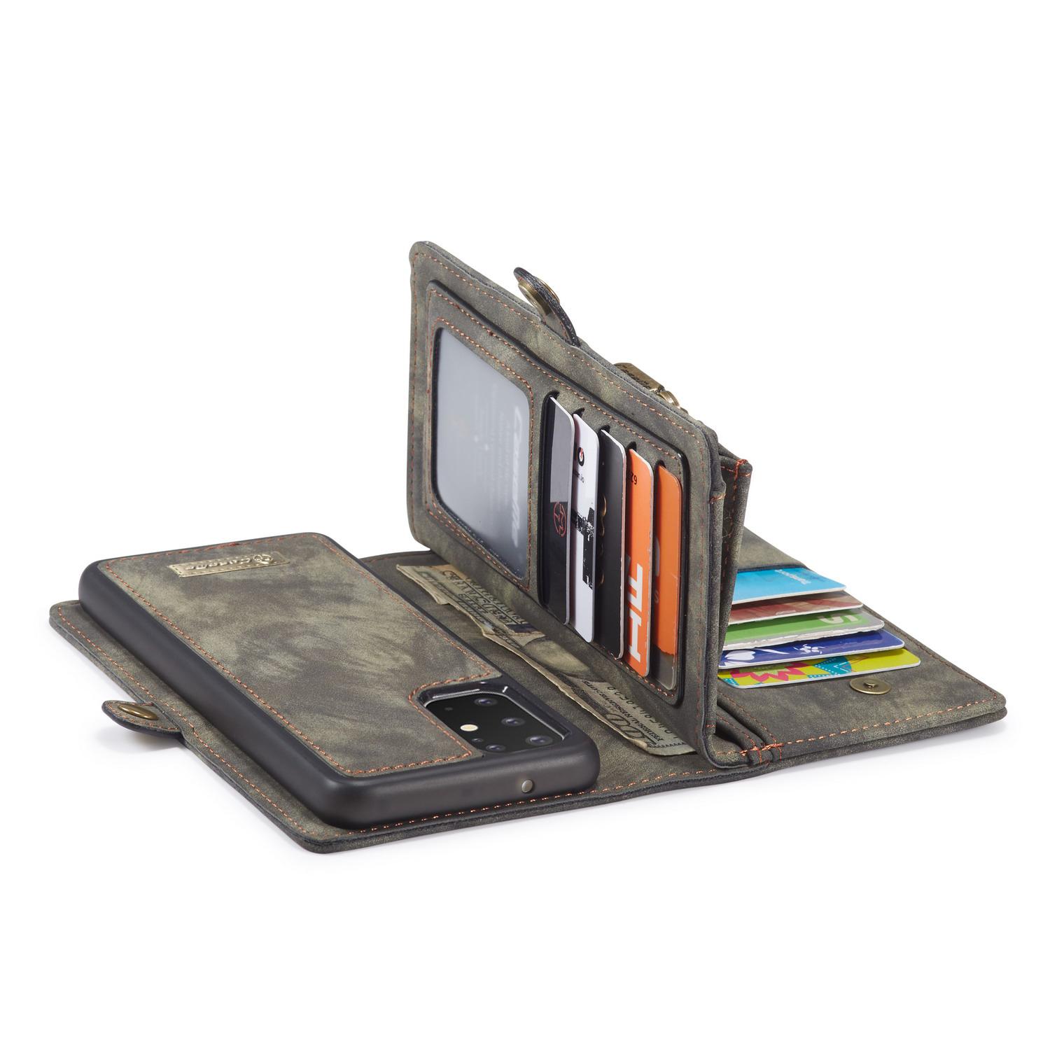 Étui portefeuille multi-cartes Samsung Galaxy S20 Plus, Gris