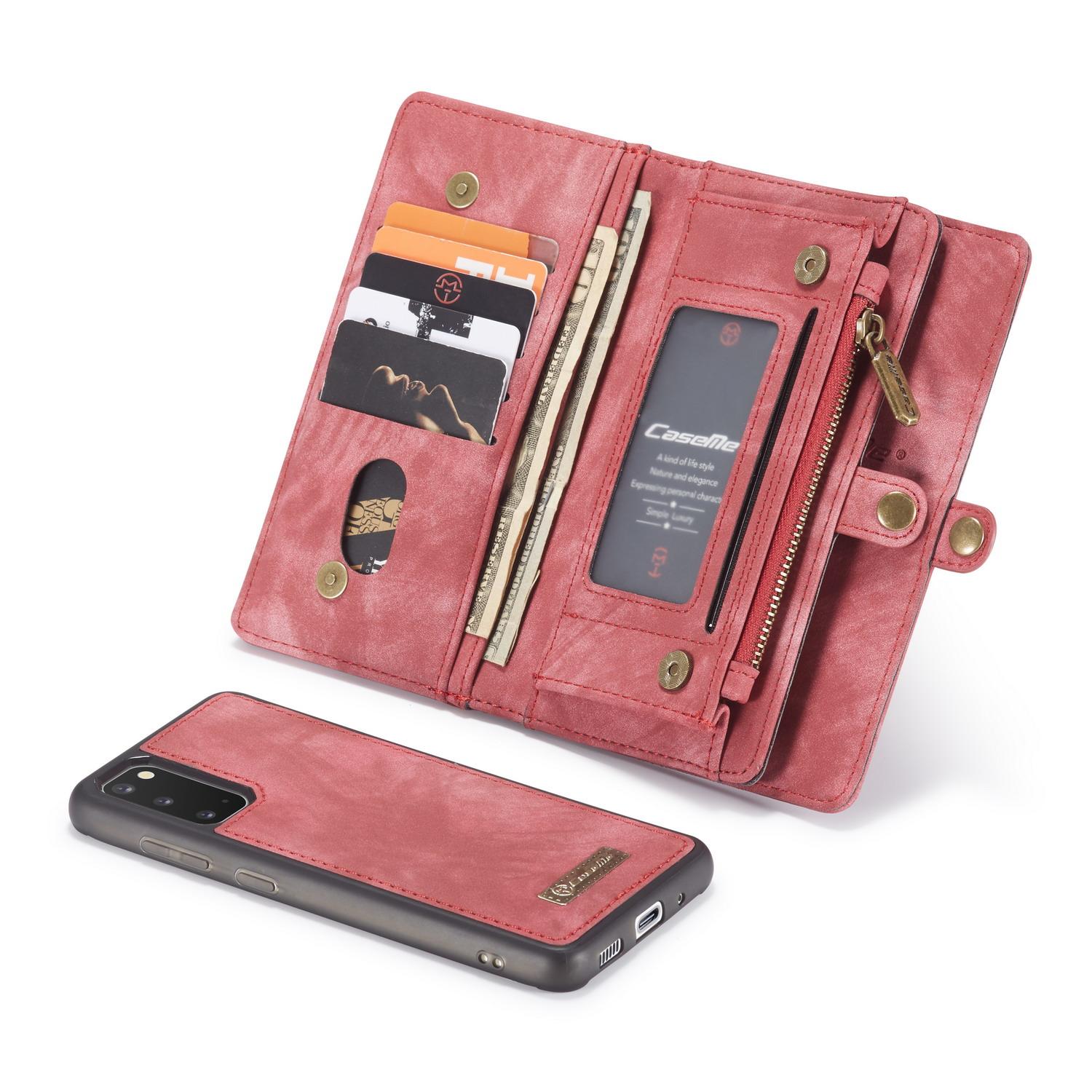 Étui portefeuille multi-cartes Samsung Galaxy S20, Rouge