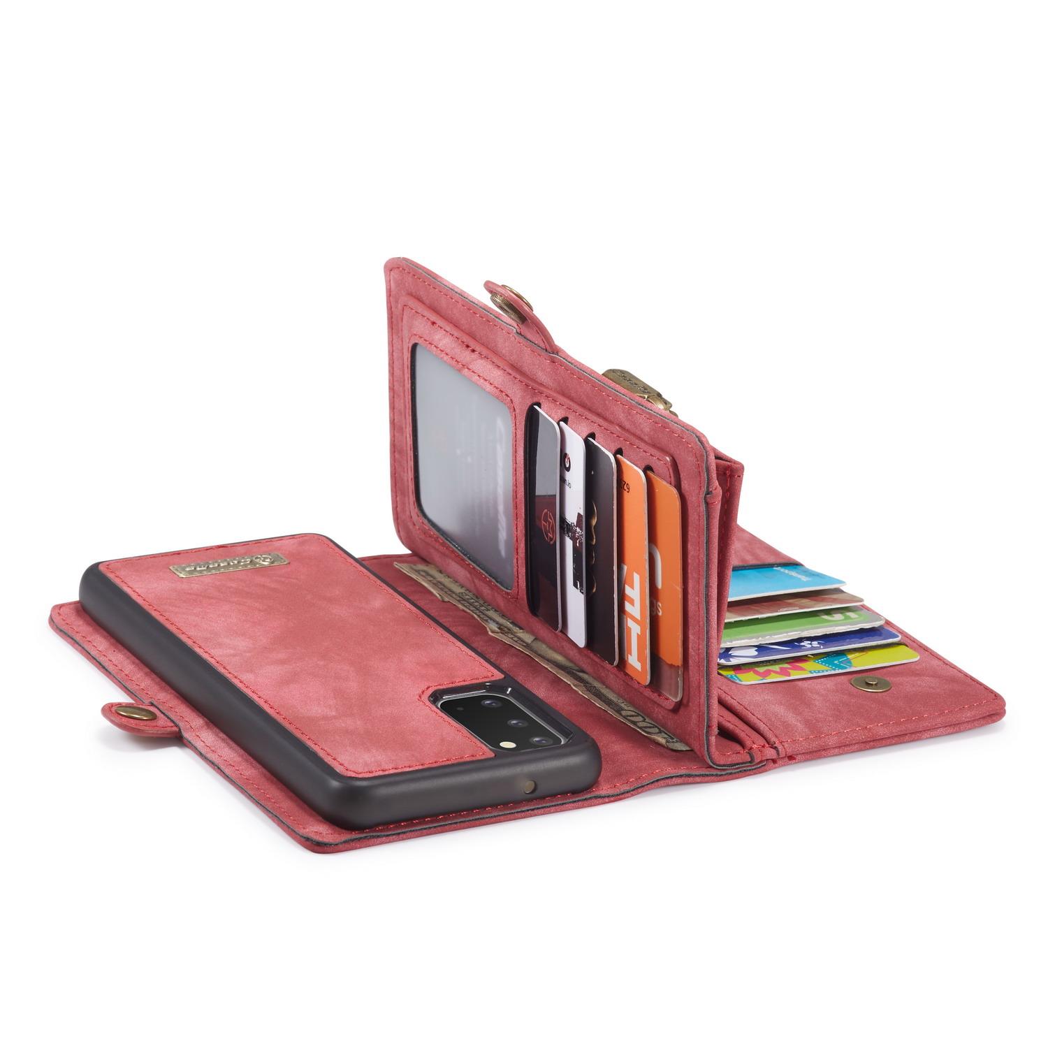 Étui portefeuille multi-cartes Samsung Galaxy S20, Rouge