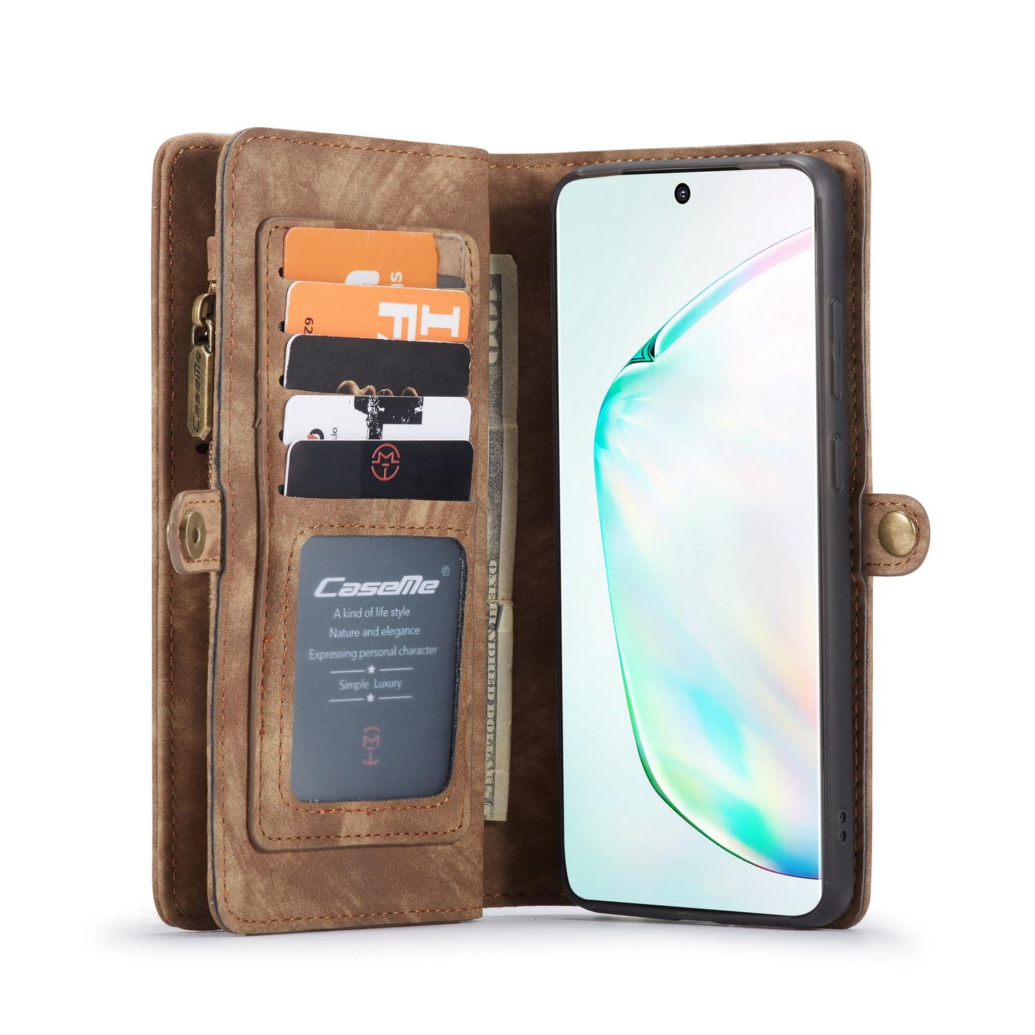 Étui portefeuille multi-cartes Samsung Galaxy S20 Ultra, Marron