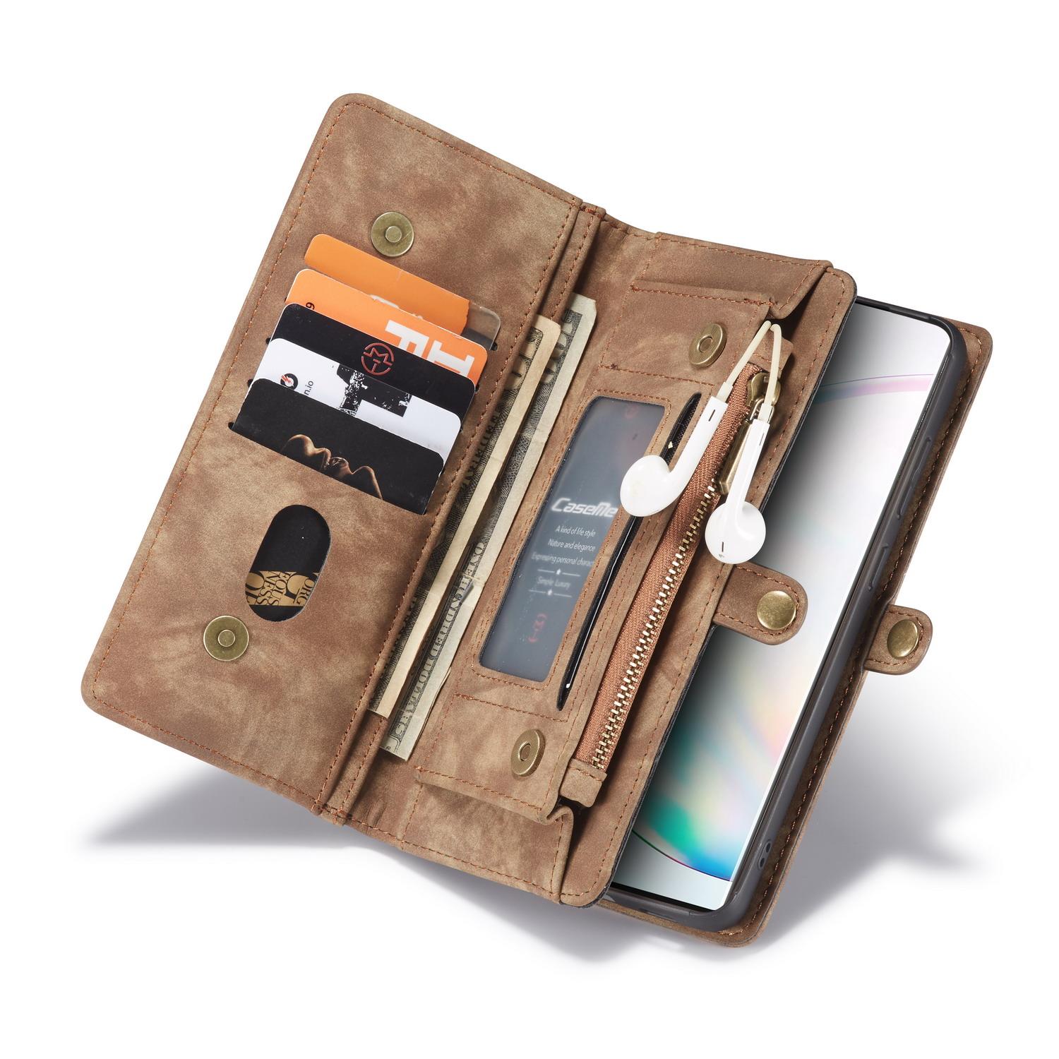 Étui portefeuille multi-cartes Samsung Galaxy S20 Ultra, Marron