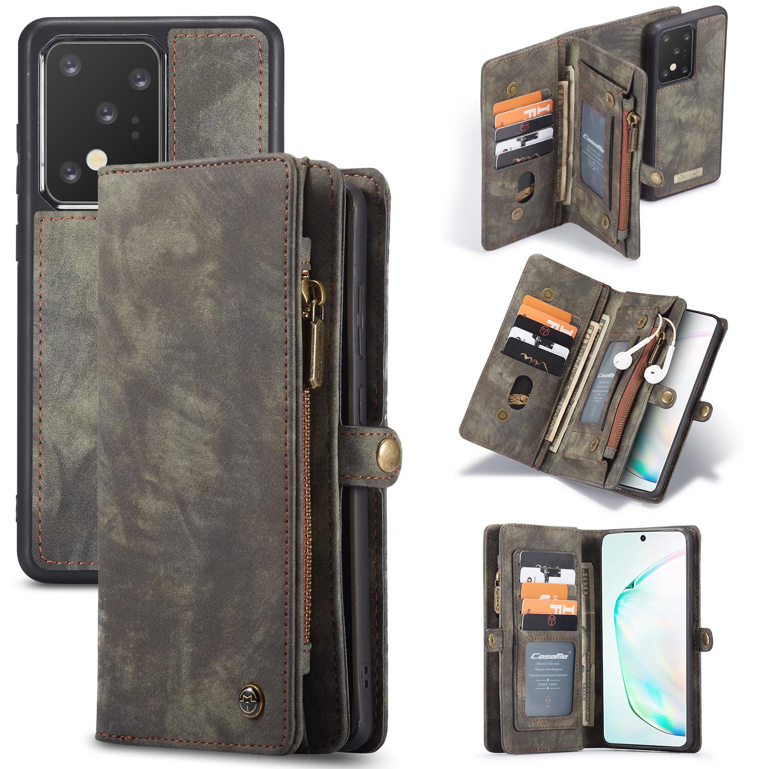 Étui portefeuille multi-cartes Samsung Galaxy S20 Ultra, Gris