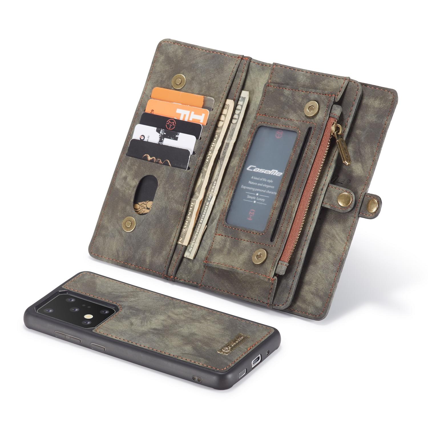 Étui portefeuille multi-cartes Samsung Galaxy S20 Ultra, Gris