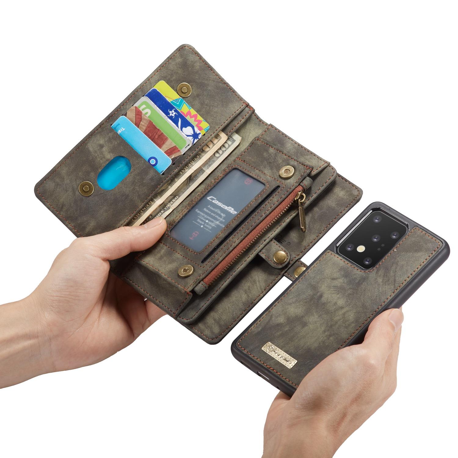 Étui portefeuille multi-cartes Samsung Galaxy S20 Ultra Gris