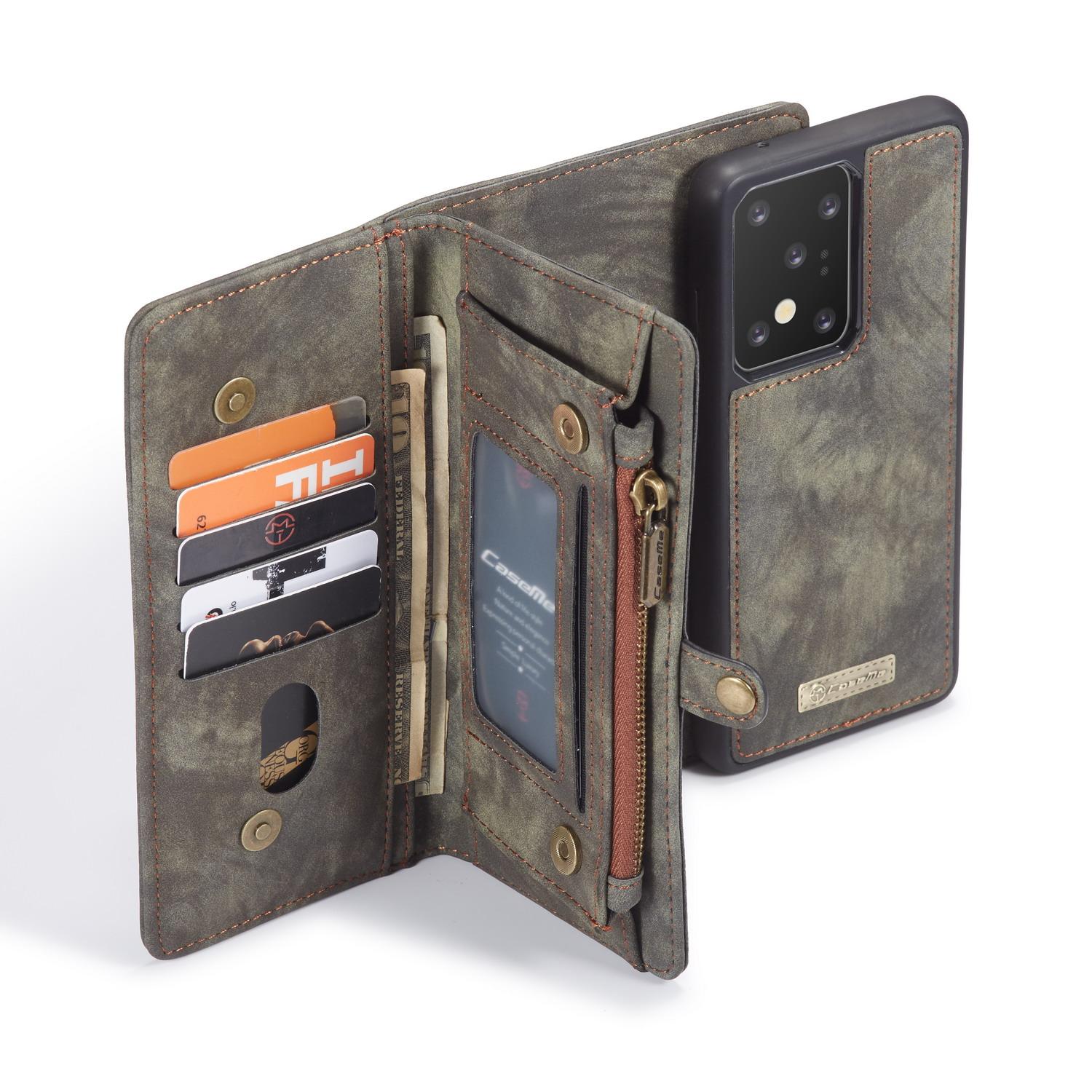 Étui portefeuille multi-cartes Samsung Galaxy S20 Ultra, Gris