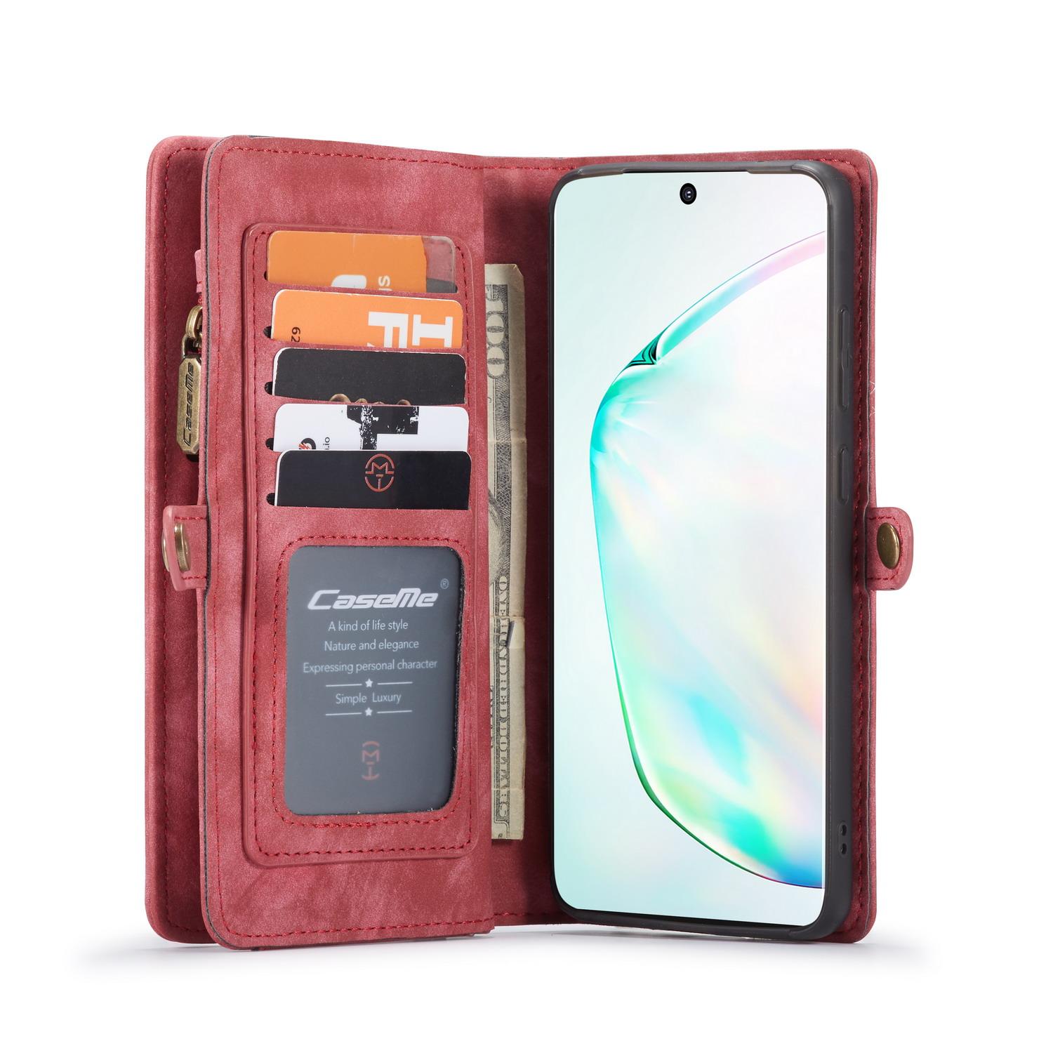 Étui portefeuille multi-cartes Samsung Galaxy S20 Ultra Rouge