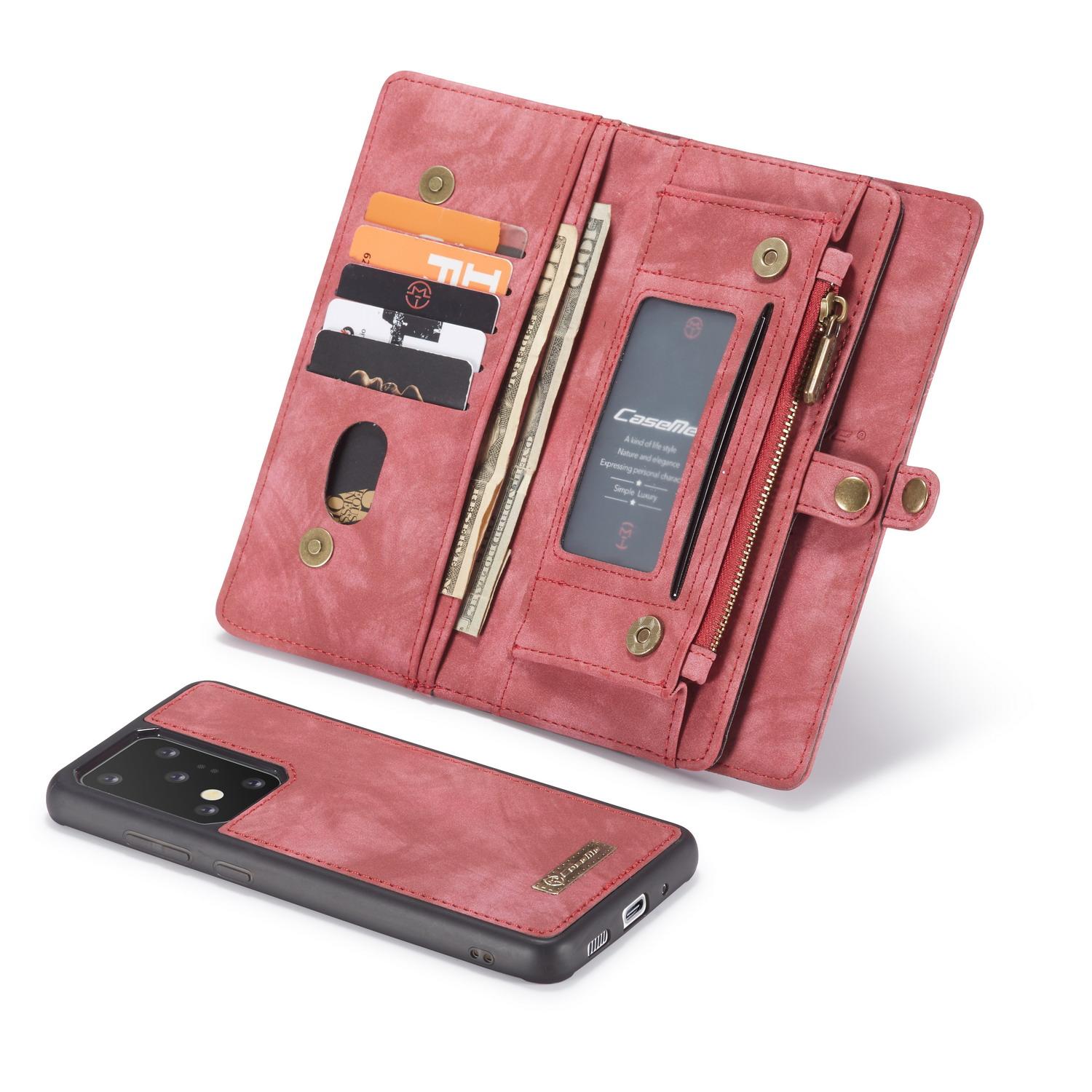 Étui portefeuille multi-cartes Samsung Galaxy S20 Ultra, Rouge