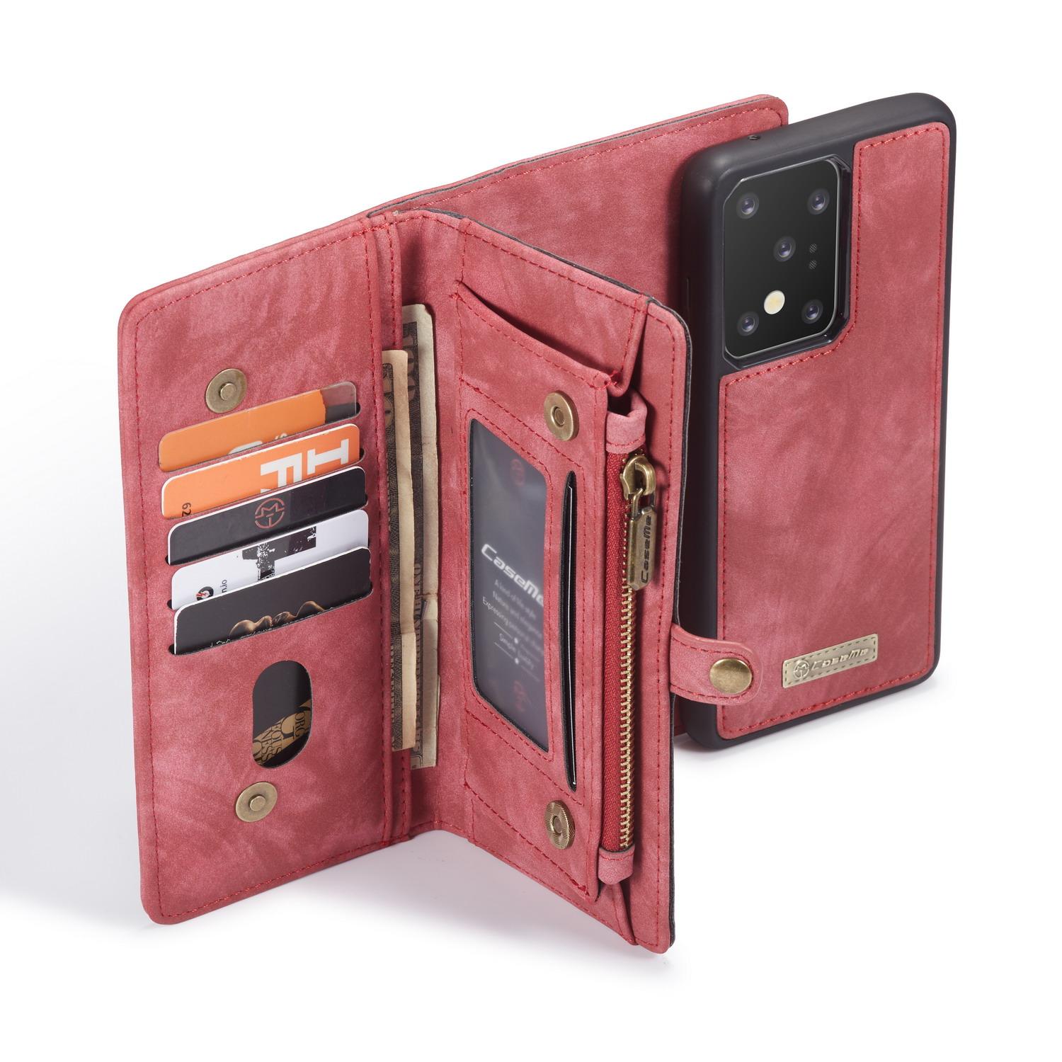 Étui portefeuille multi-cartes Samsung Galaxy S20 Ultra, Rouge