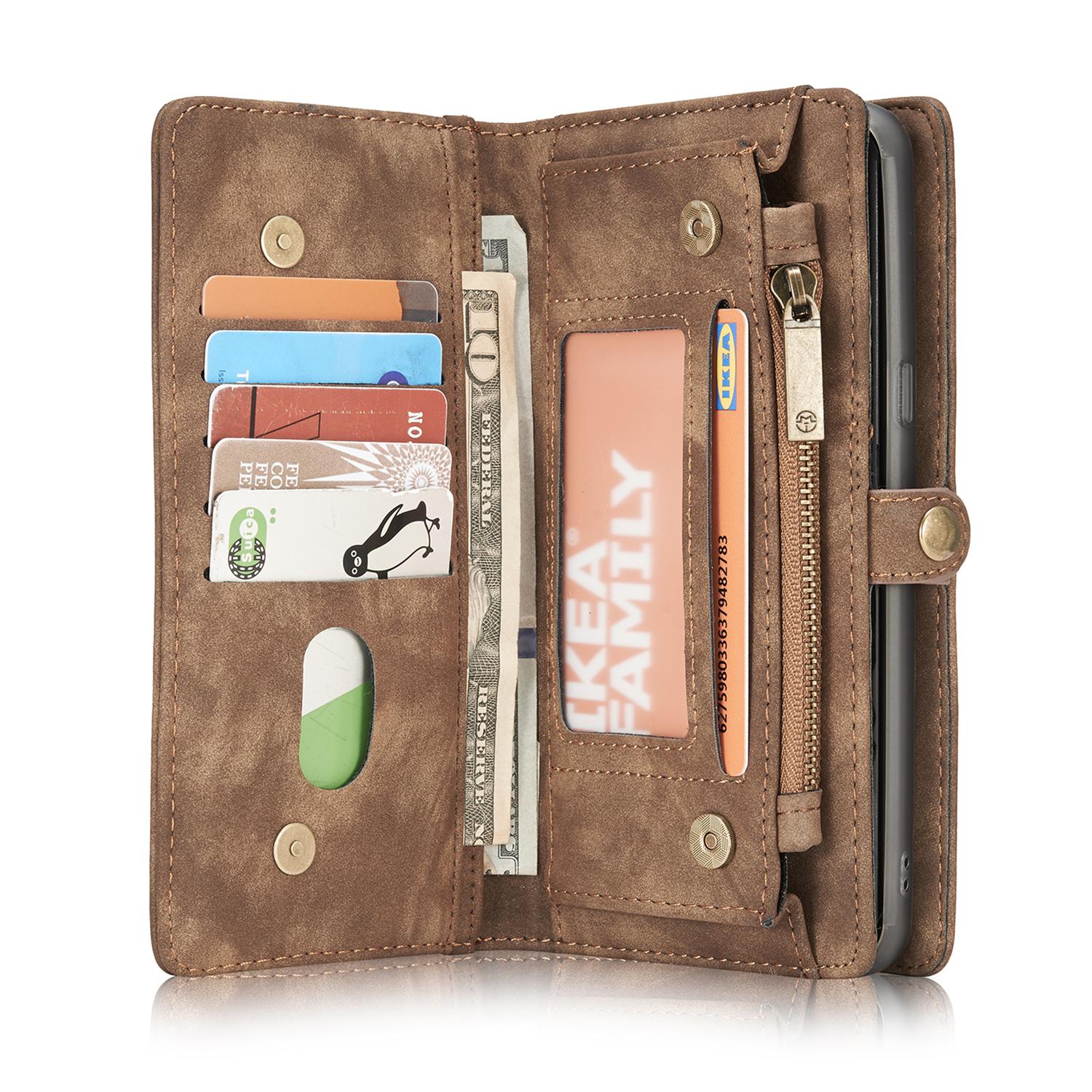 Étui portefeuille multi-cartes Samsung Galaxy S8, Marron