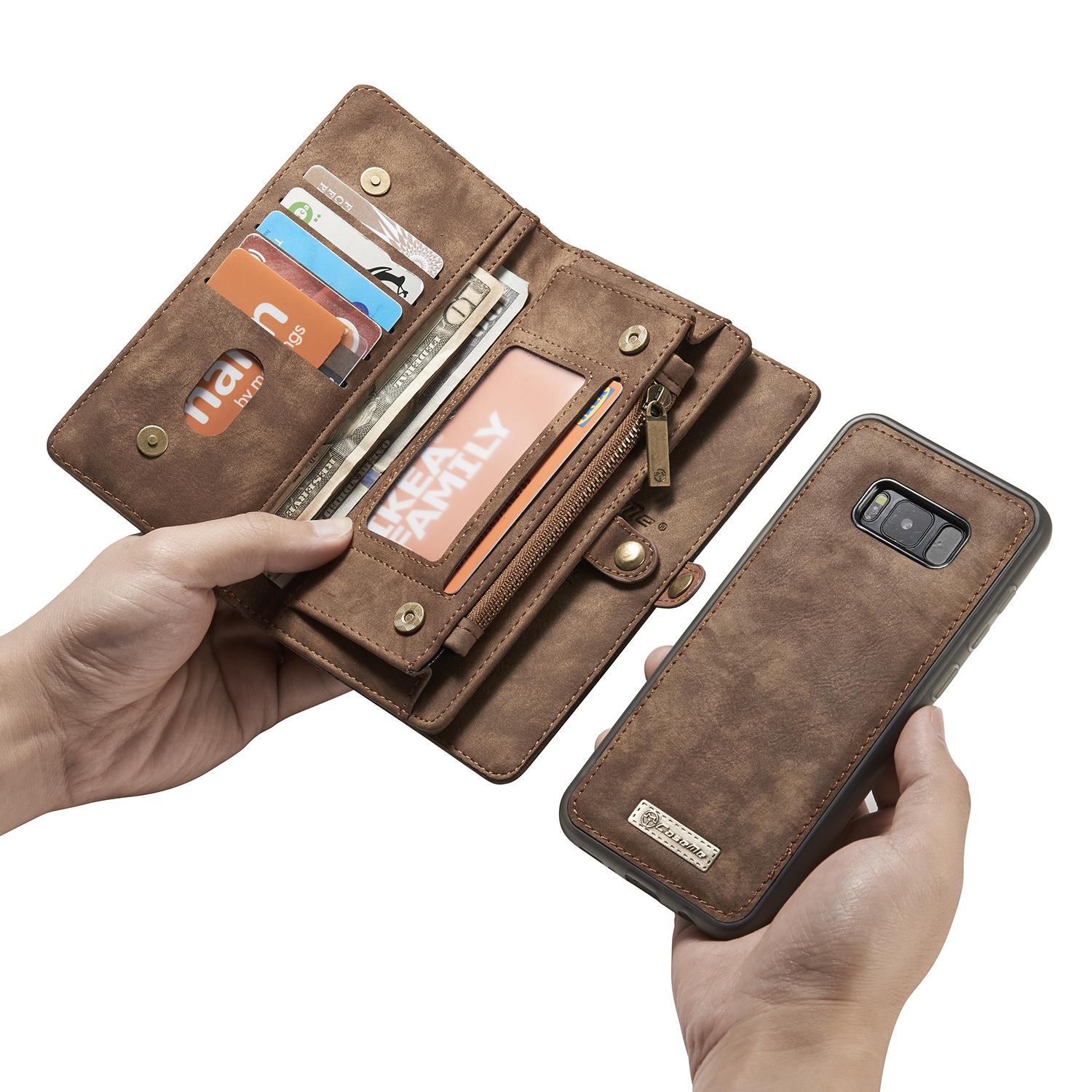 Étui portefeuille multi-cartes Samsung Galaxy S8, Marron