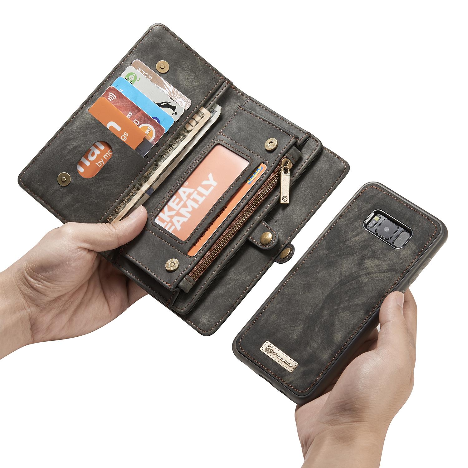 Étui portefeuille multi-cartes Samsung Galaxy S8, Gris