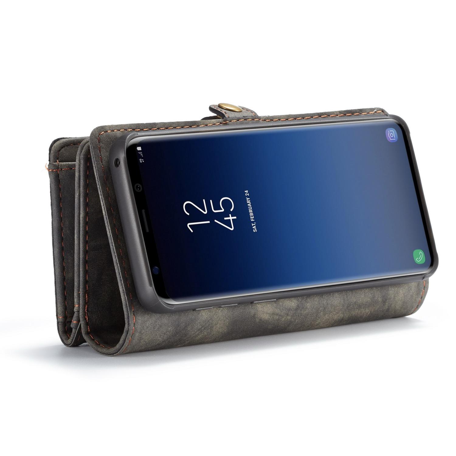Étui portefeuille multi-cartes Samsung Galaxy S9 Plus Gris