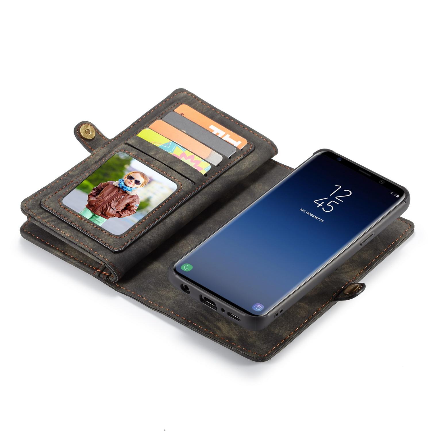 Étui portefeuille multi-cartes Samsung Galaxy S9 Plus, Gris