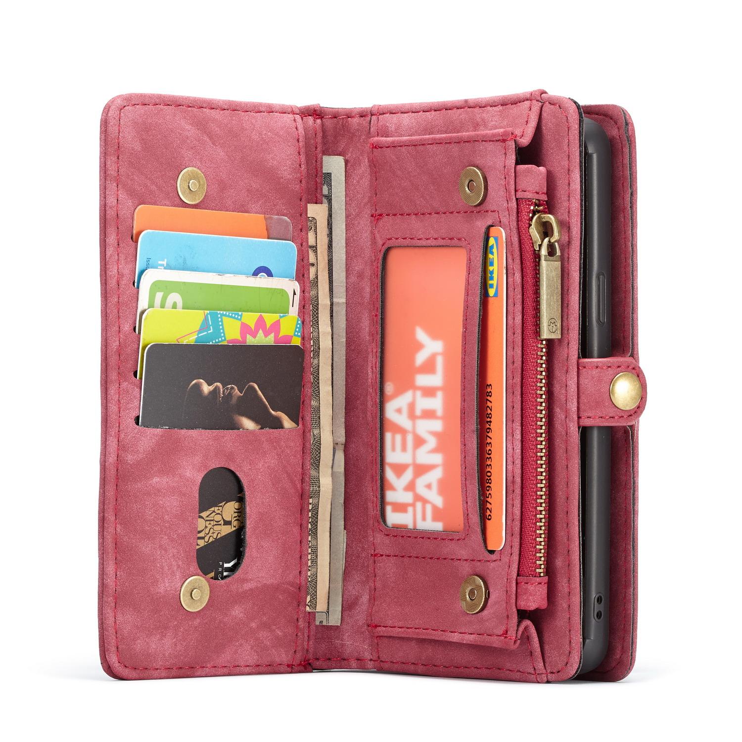 Étui portefeuille multi-cartes Samsung Galaxy S9 Plus, Rouge