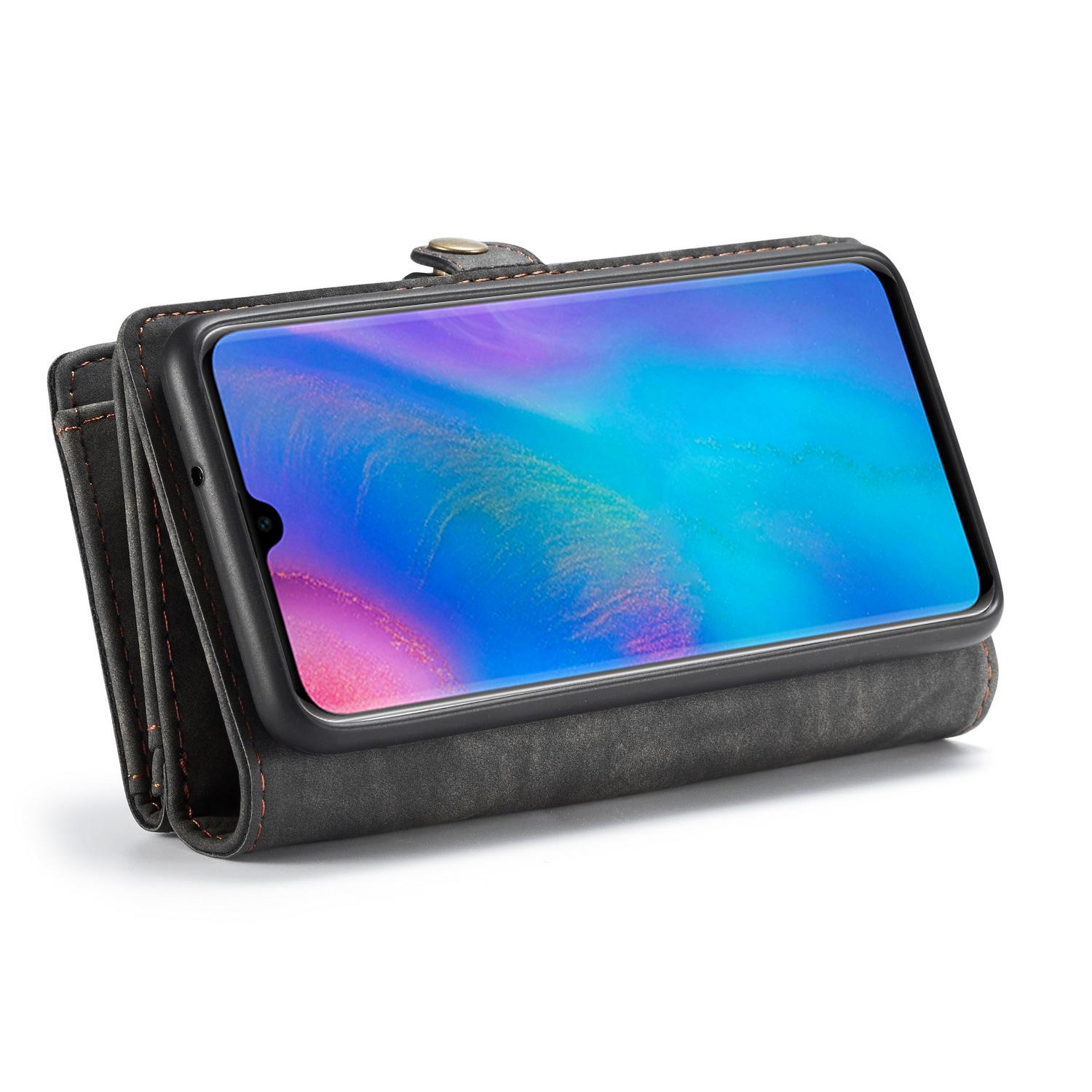 Étui portefeuille multi-cartes Huawei P30 Lite, Gris
