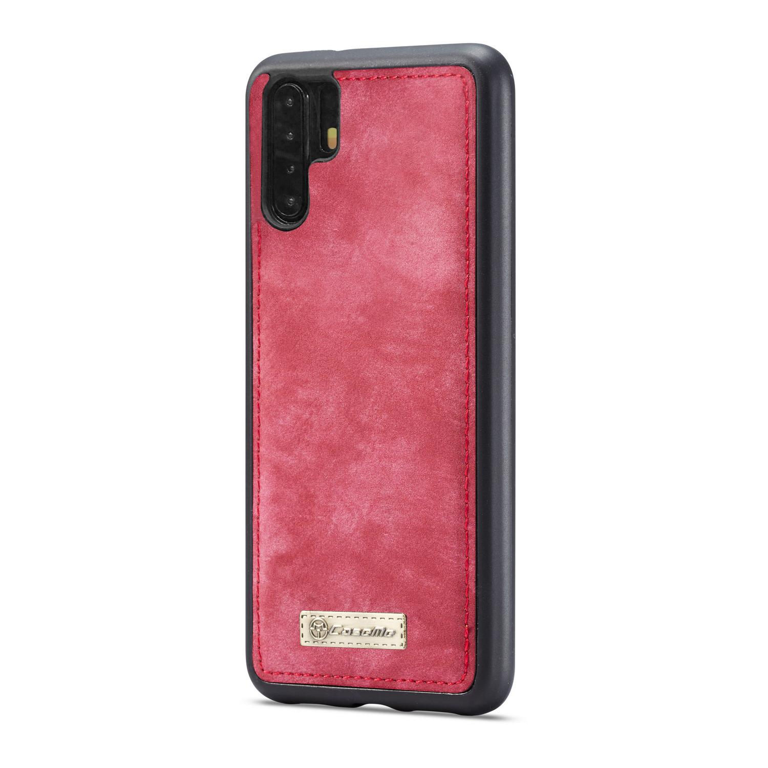 Étui portefeuille multi-cartes Huawei P30 Pro, Rouge