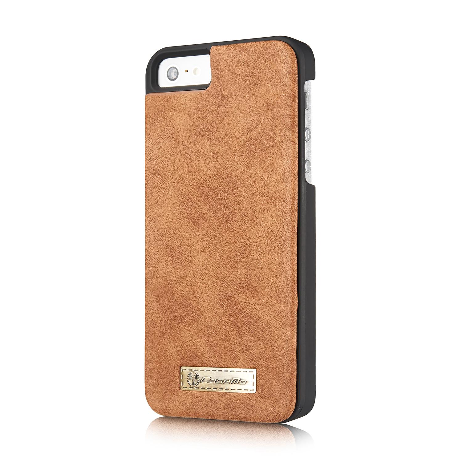 Étui portefeuille multi-cartes Apple iPhone 5/5S/SE, Marron