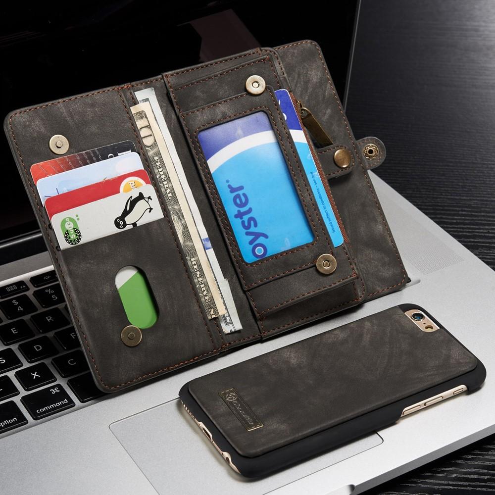 Étui portefeuille multi-cartes iPhone 6/6S, Gris