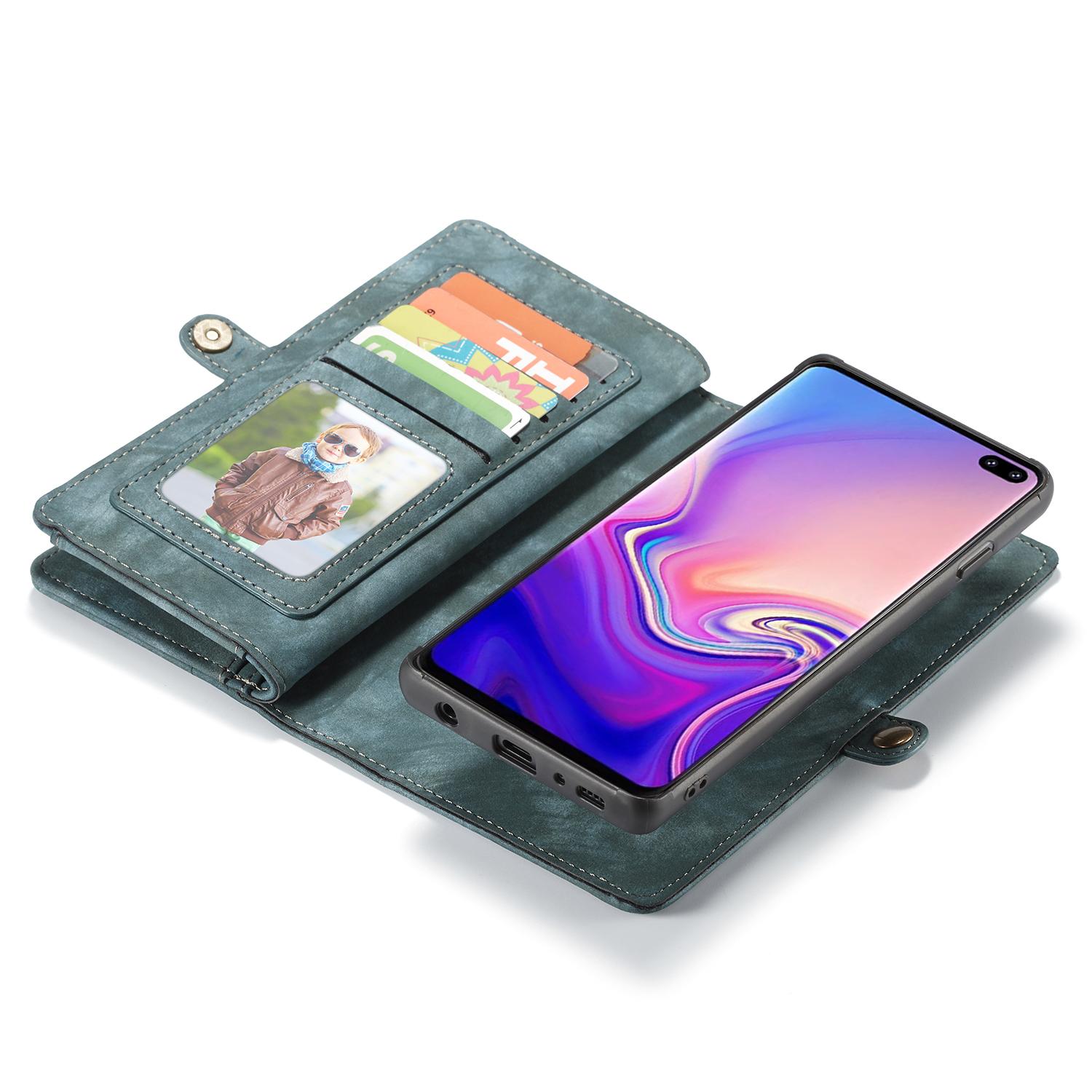 Étui portefeuille multi-cartes Samsung Galaxy S10, Bleu