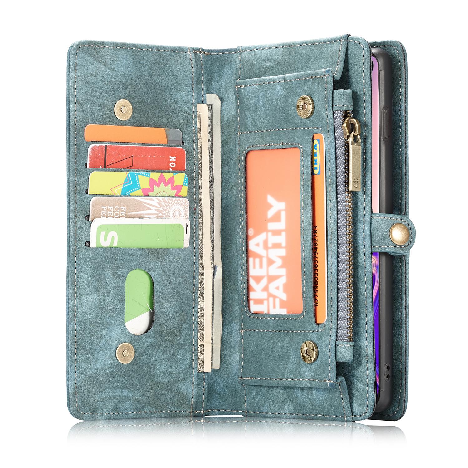 Étui portefeuille multi-cartes Samsung Galaxy S10, Bleu