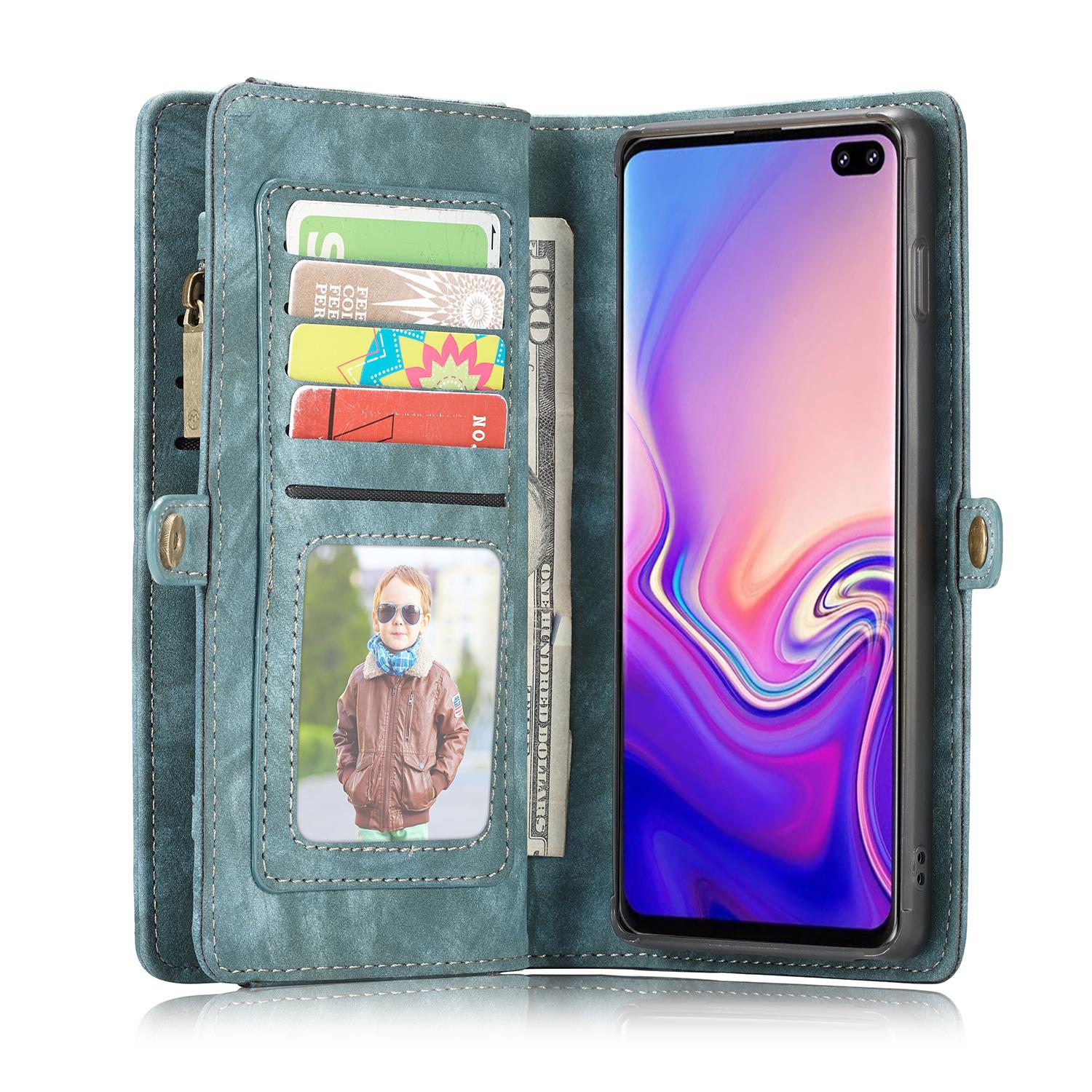 Étui portefeuille multi-cartes Samsung Galaxy S10, Bleu