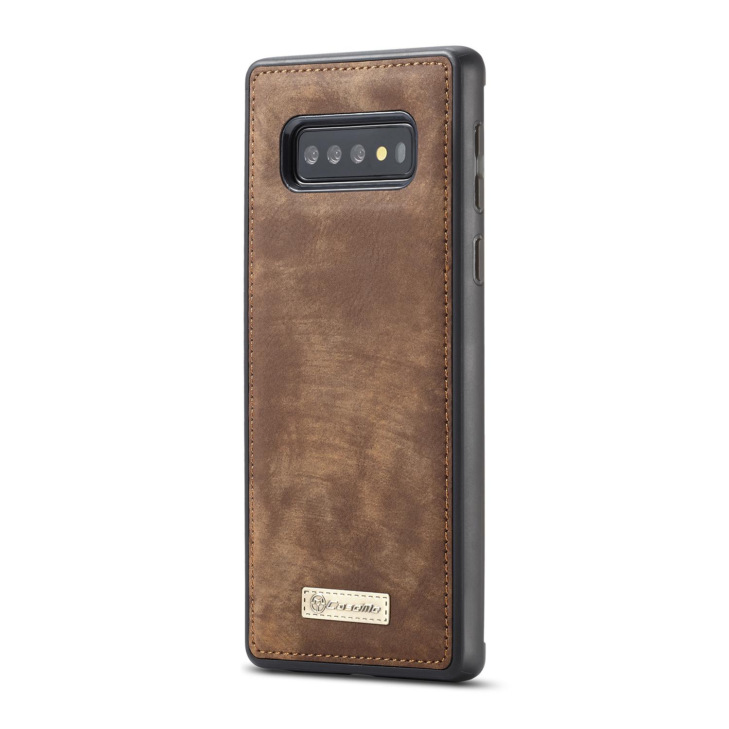 Étui portefeuille multi-cartes Samsung Galaxy S10 Marron