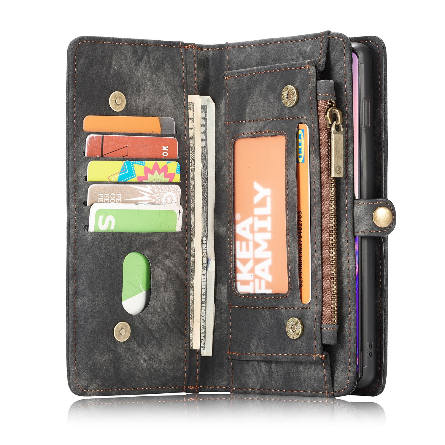 Étui portefeuille multi-cartes Samsung Galaxy S10, Gris