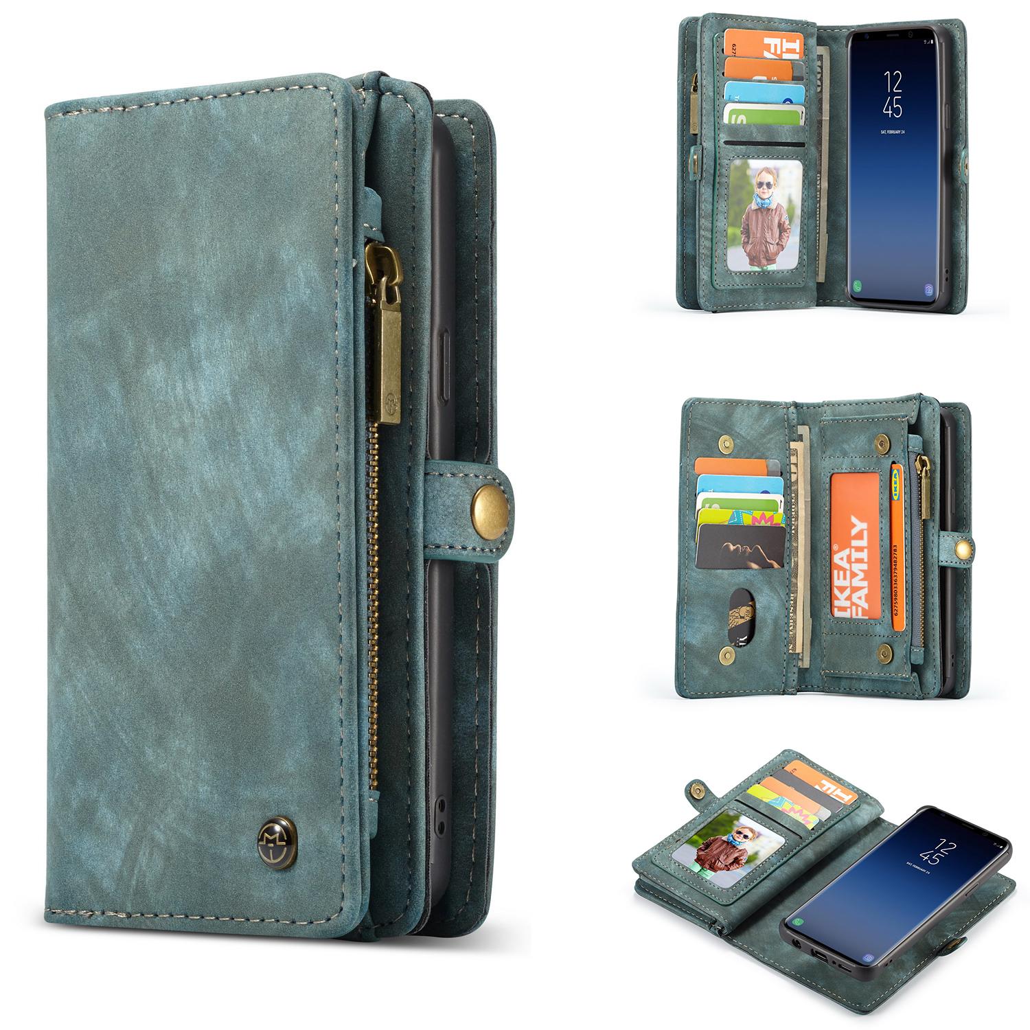 Étui portefeuille multi-cartes Samsung Galaxy S9, Bleu