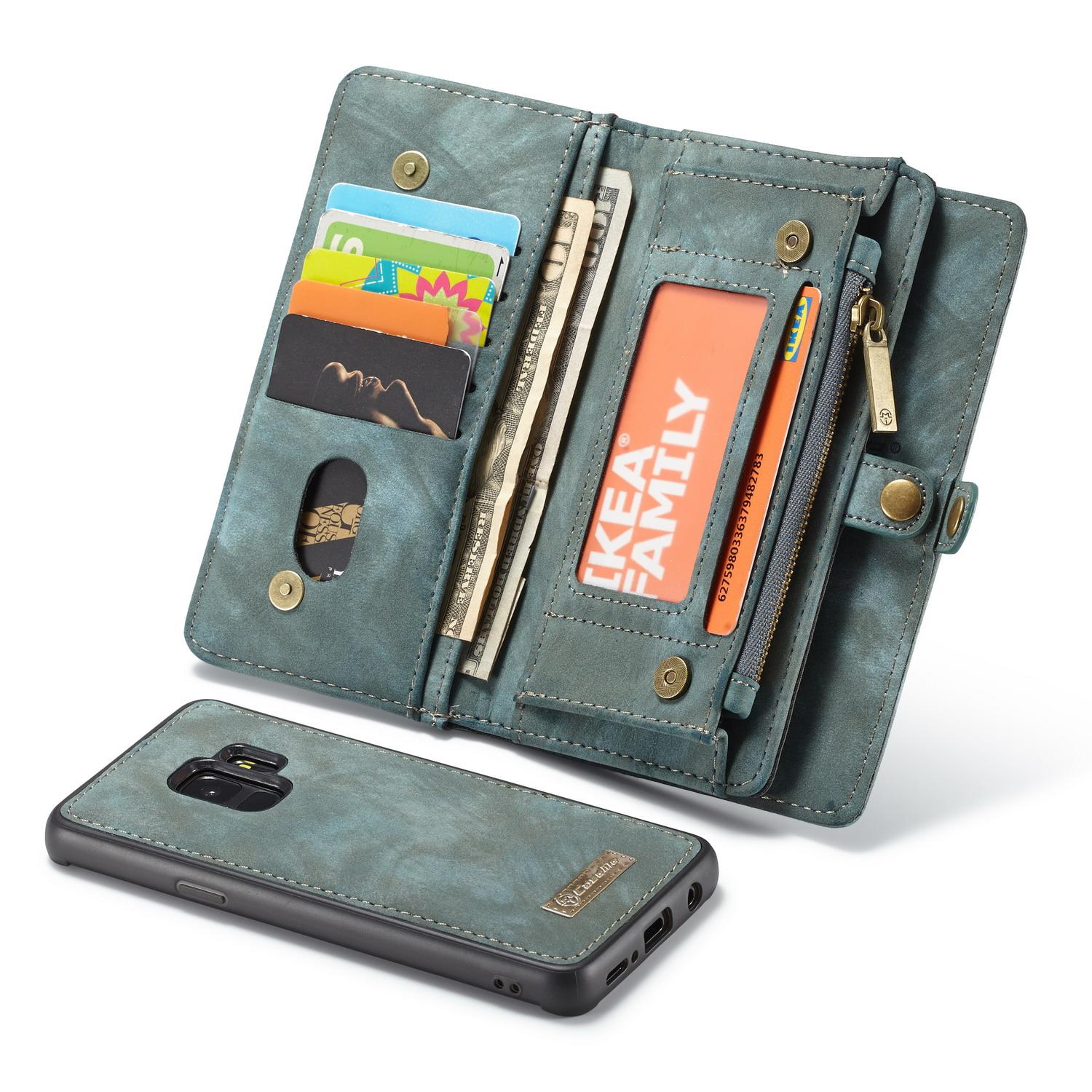 Étui portefeuille multi-cartes Samsung Galaxy S9, Bleu