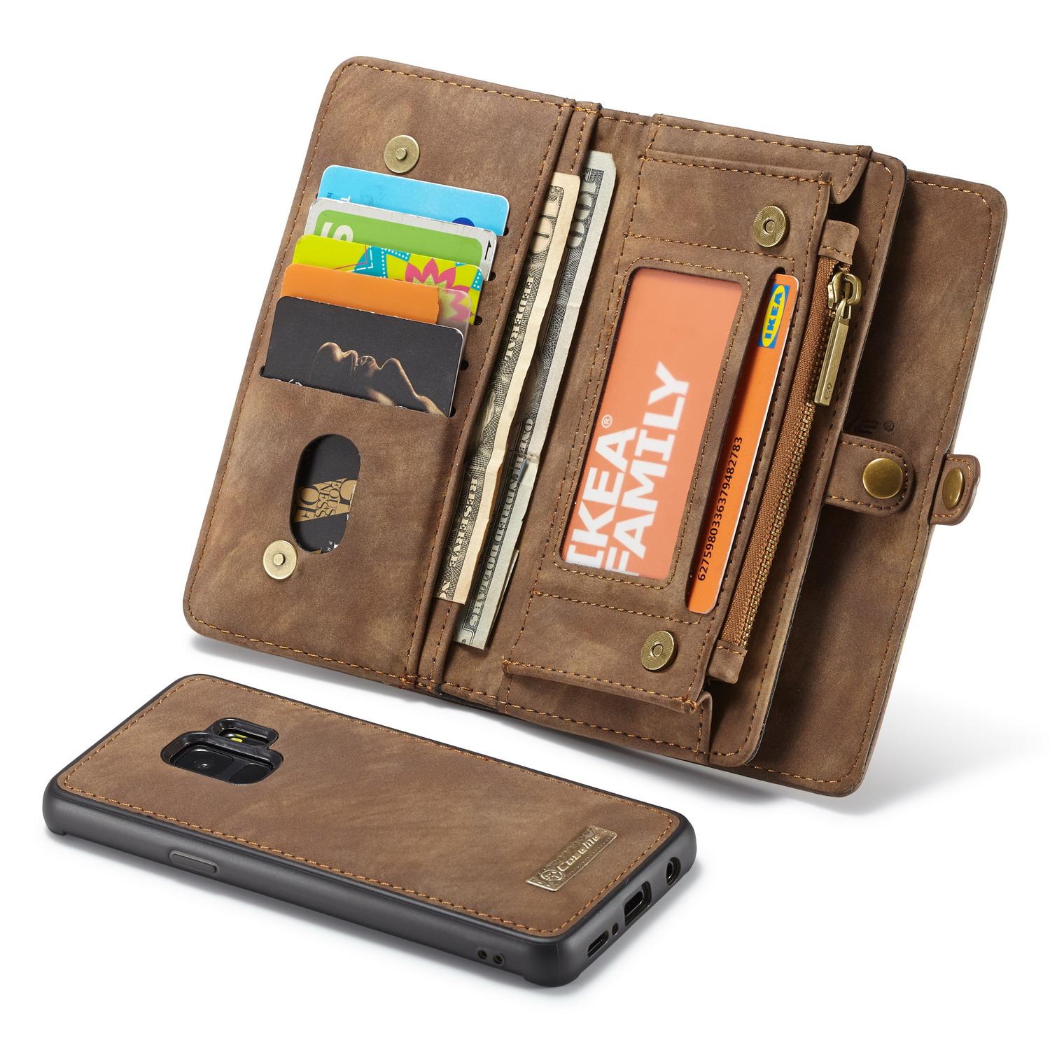 Étui portefeuille multi-cartes Samsung Galaxy S9, Marron